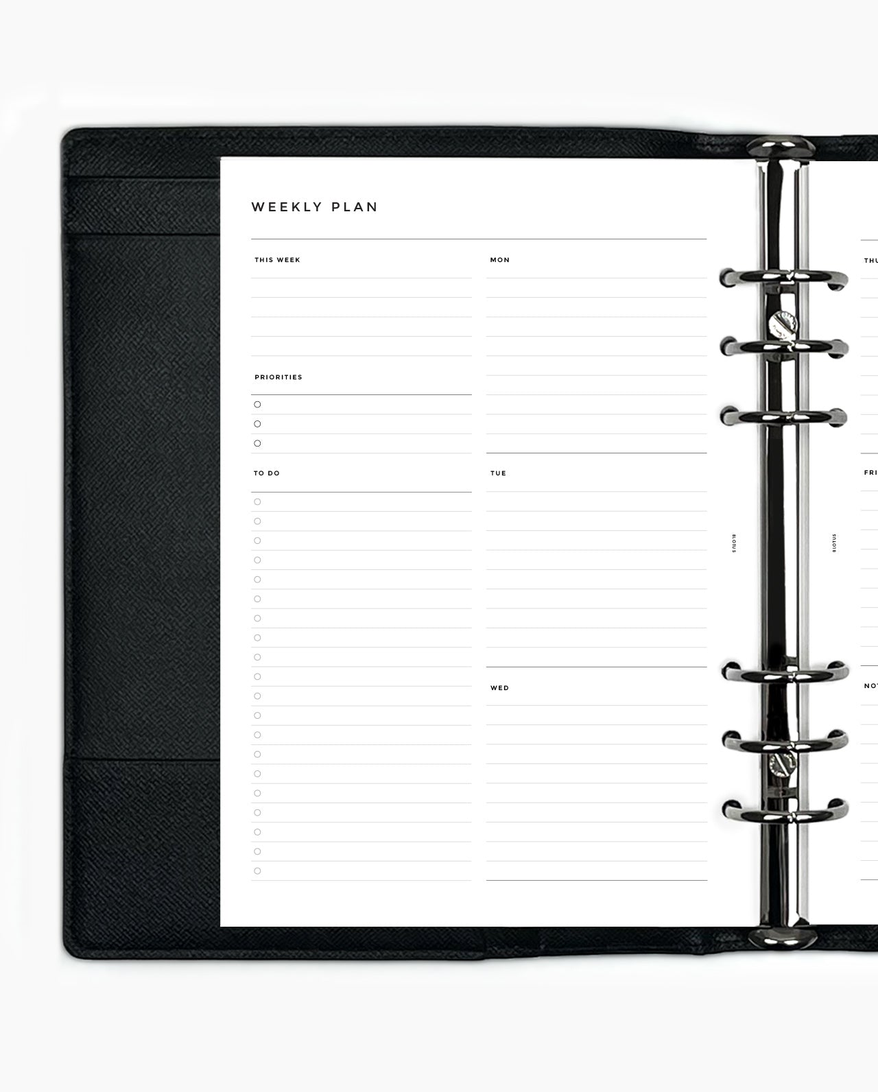 MN166 - WEEKLY VERTICAL BOX - Lined (Special Order)