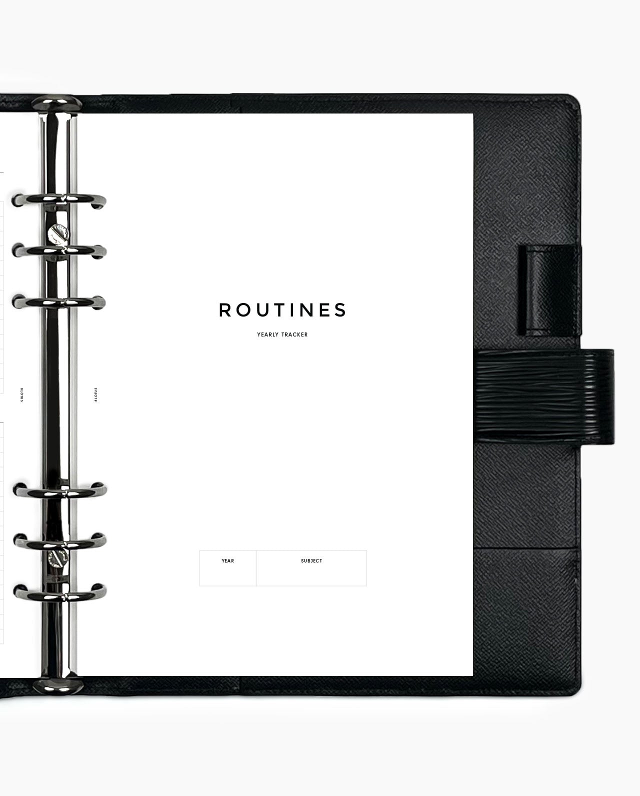 Personal Size Notes Insert with Simple Lines Spaced 1/4, Sized and Punched with 6 Holes for Personal Size Notebooks by Filofax, Louis Vuitton (pm)