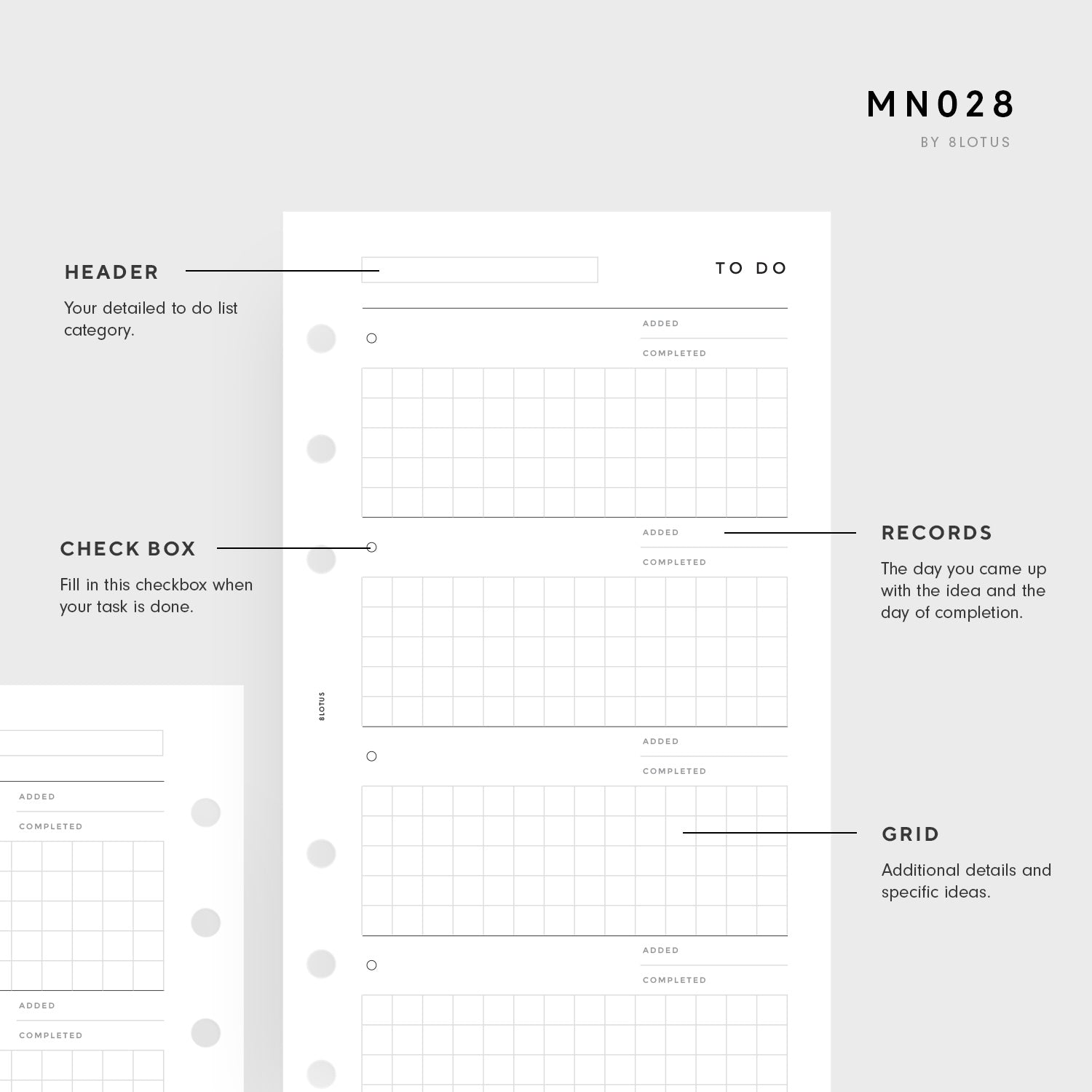 MN028 - DETAILED TO DO LIST