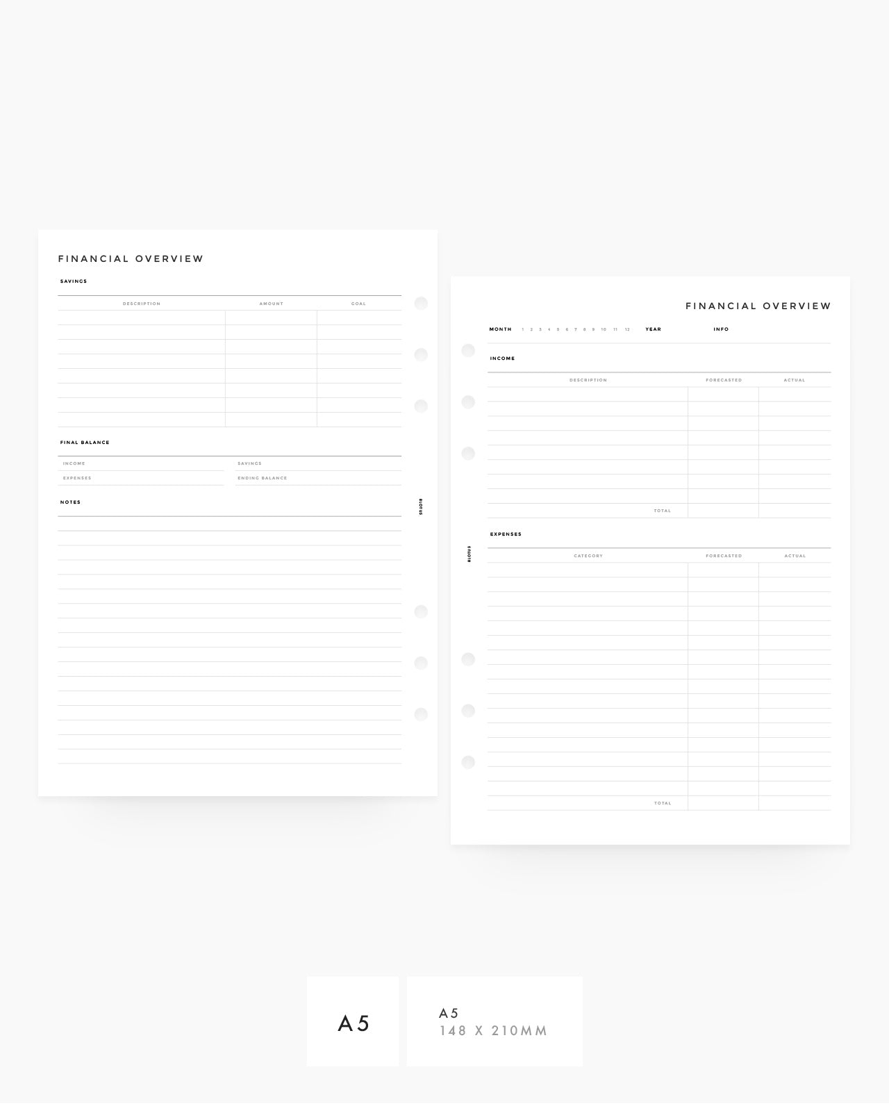 MN038 - Financial Overview PRINTABLE Inserts