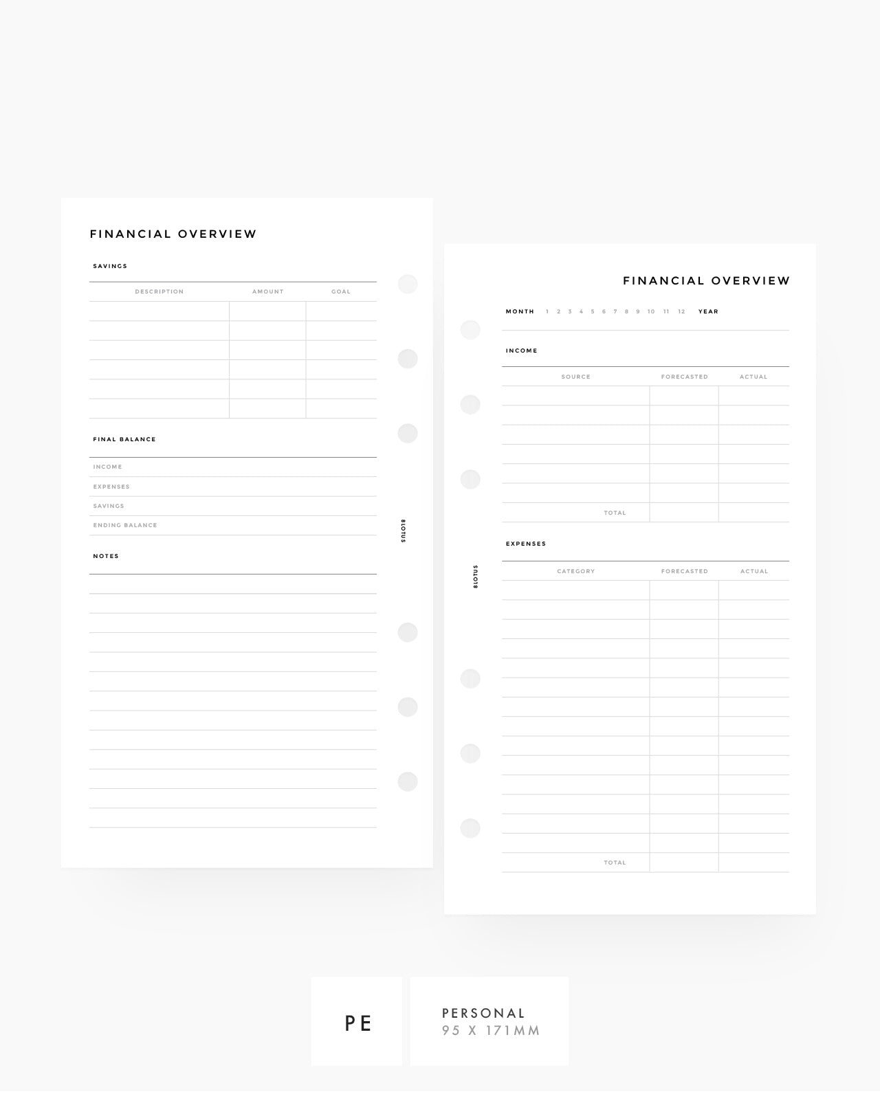 MN038 - Financial Overview PRINTABLE Inserts