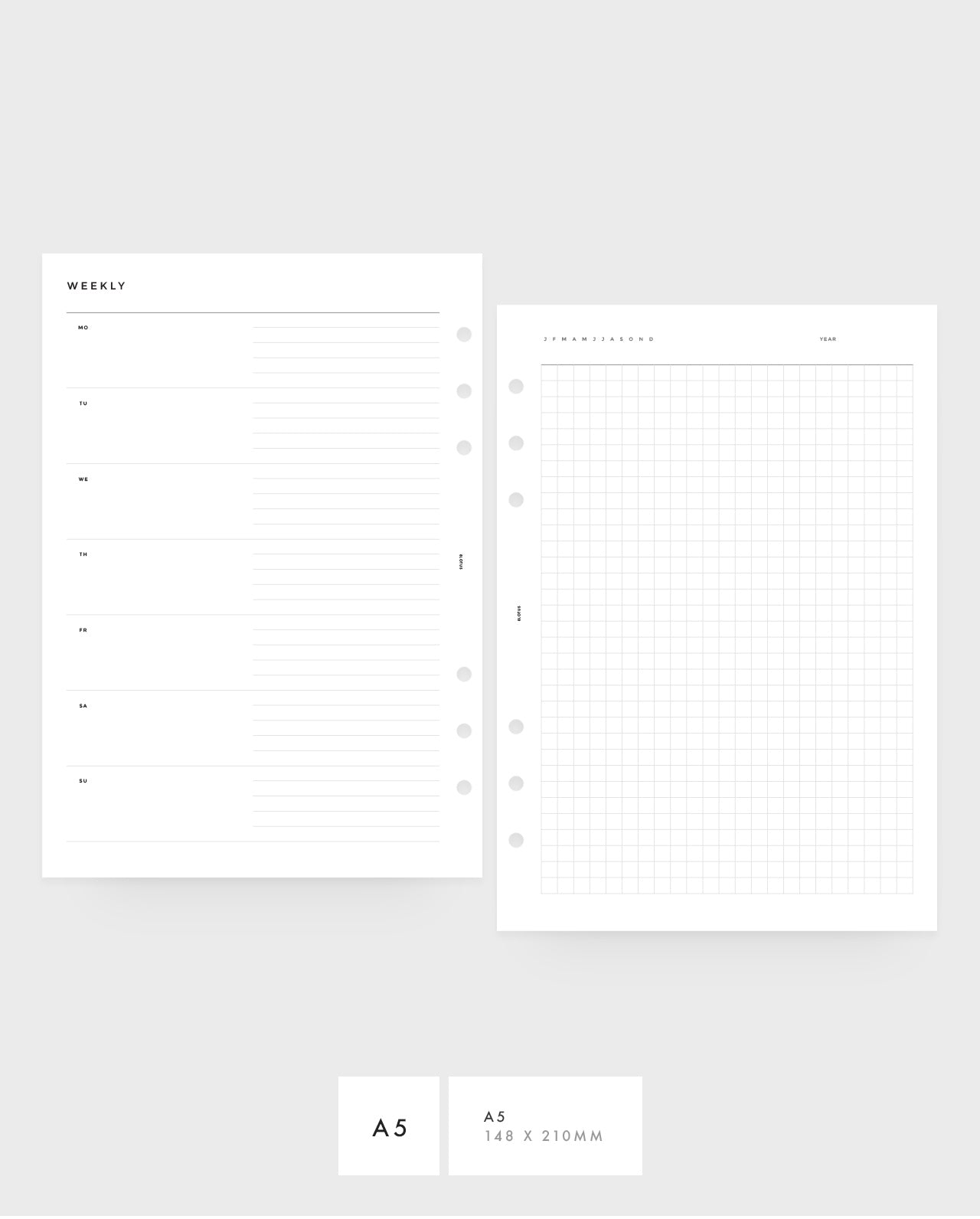 MN041 - Weekly Horizontal & Grid - PDF
