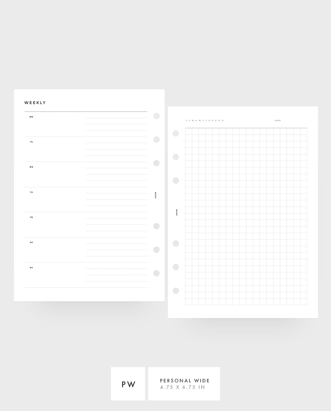 MN041 - Weekly Horizontal & Grid - PDF