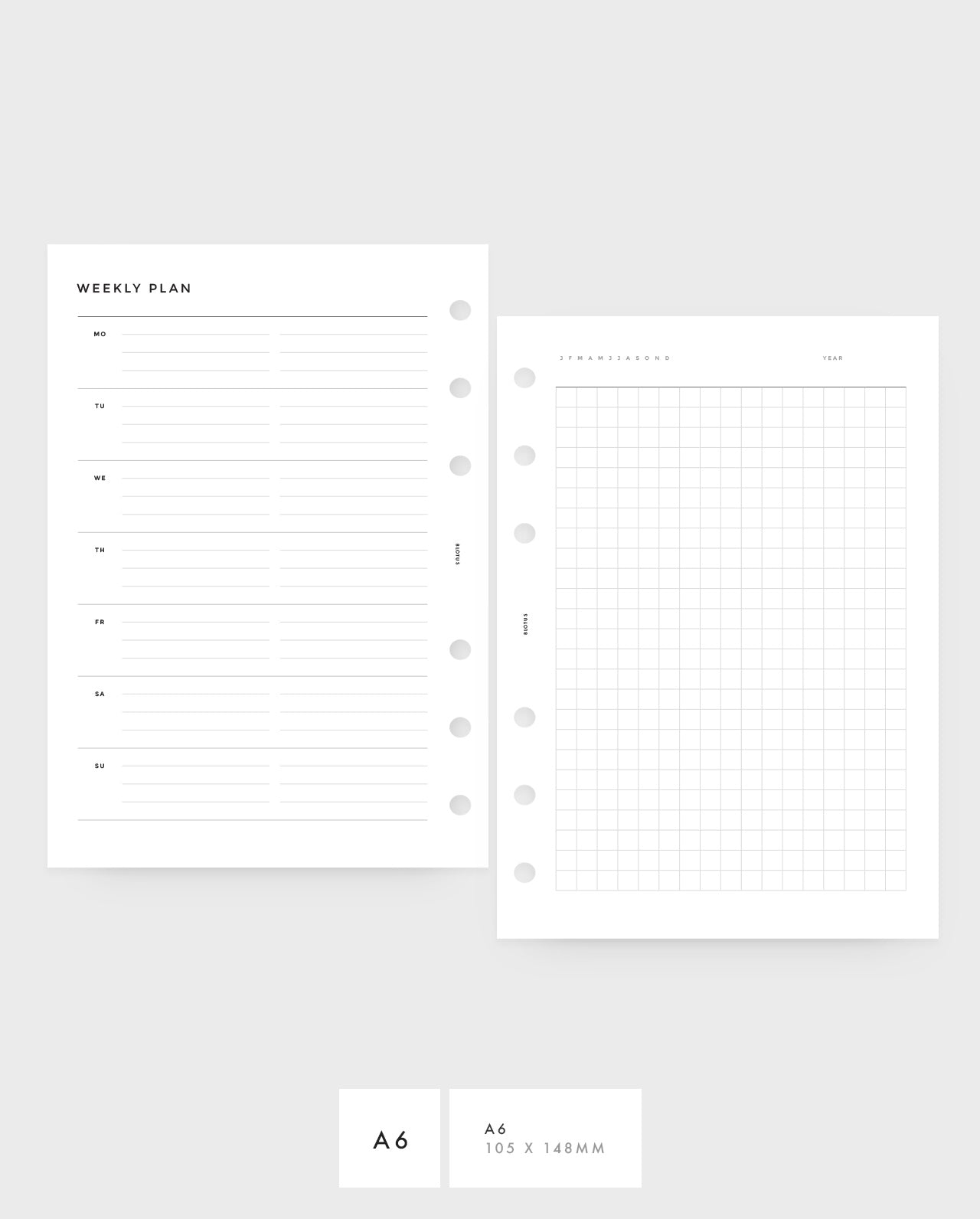 MN041 - Weekly Horizontal & Grid - PDF