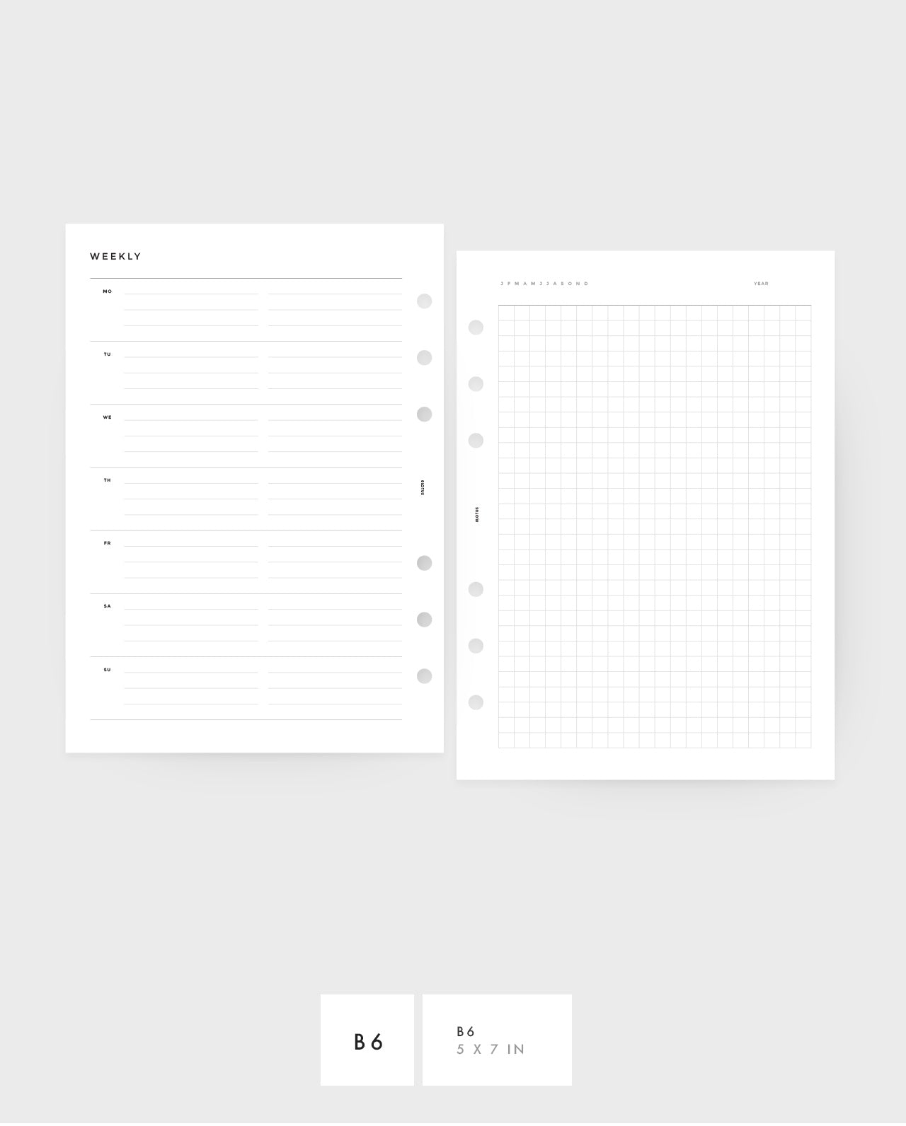 MN041 - Weekly Horizontal & Grid - PDF