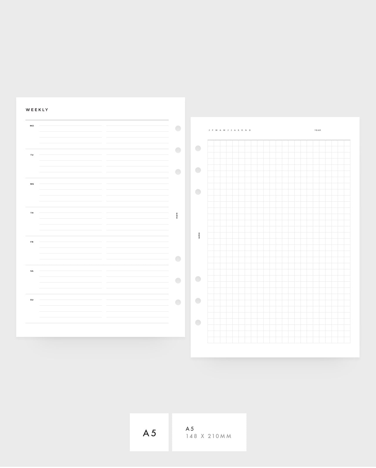 MN041 - Weekly Horizontal & Grid - PDF