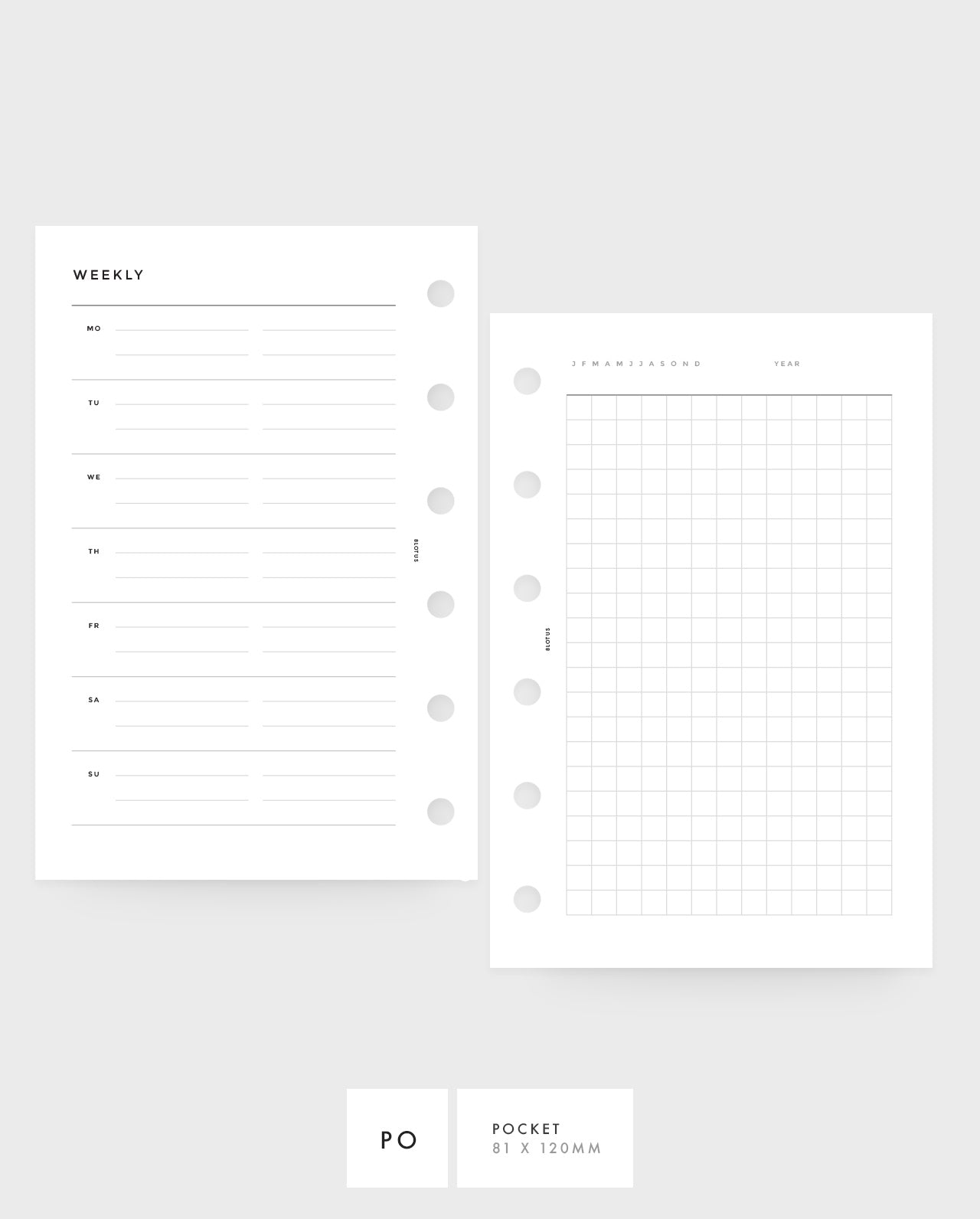 MN041 - Weekly Horizontal & Grid - PDF