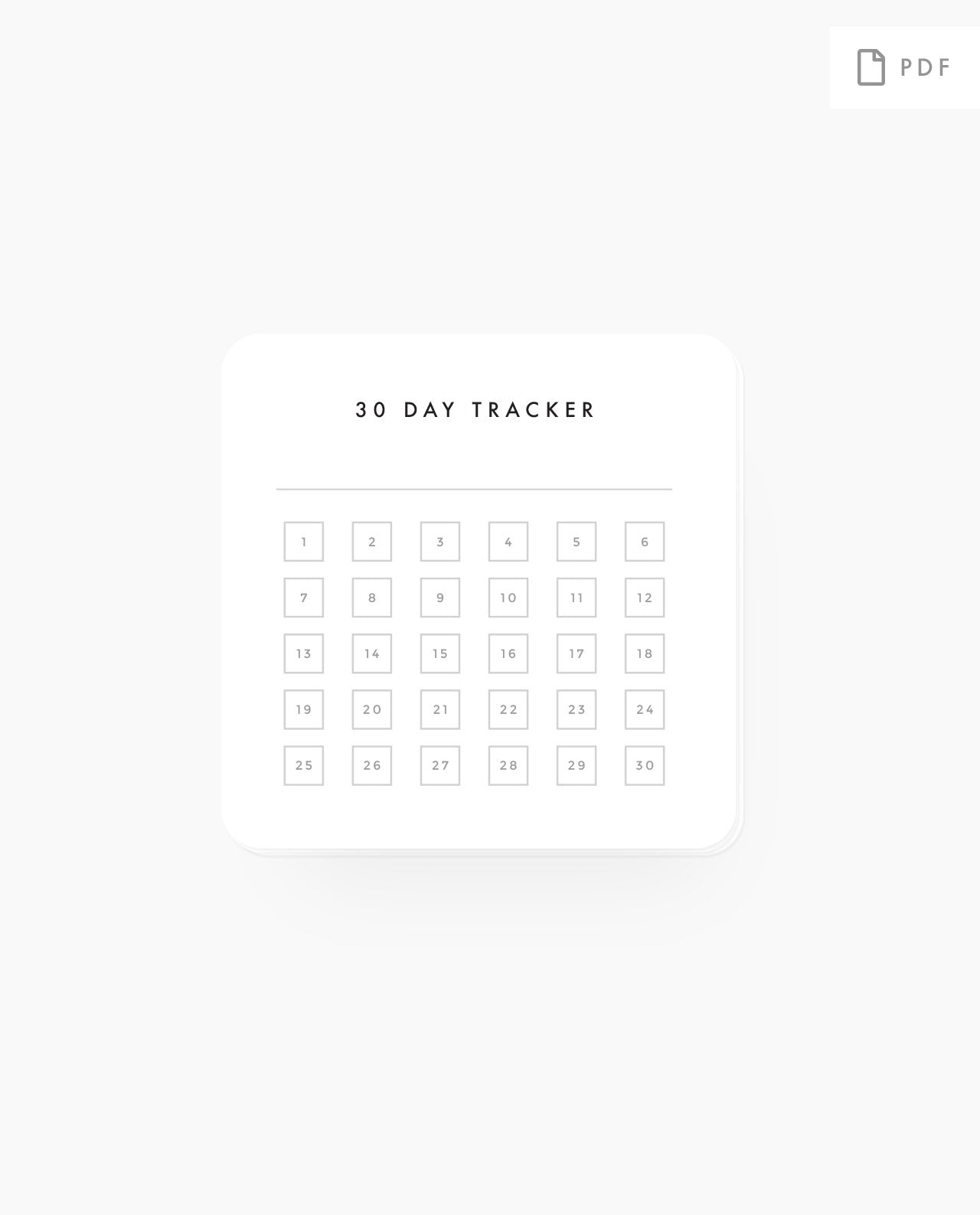 30 Day Tracker - PC PDF