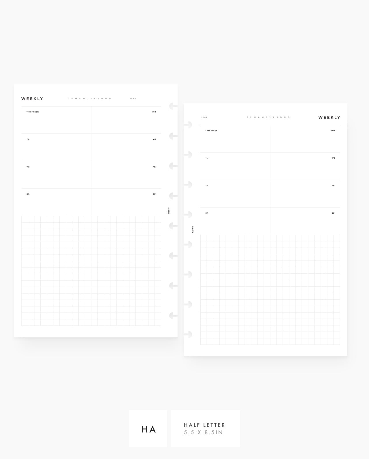 MN128 - Weekly Overview w/ Grids - PDF