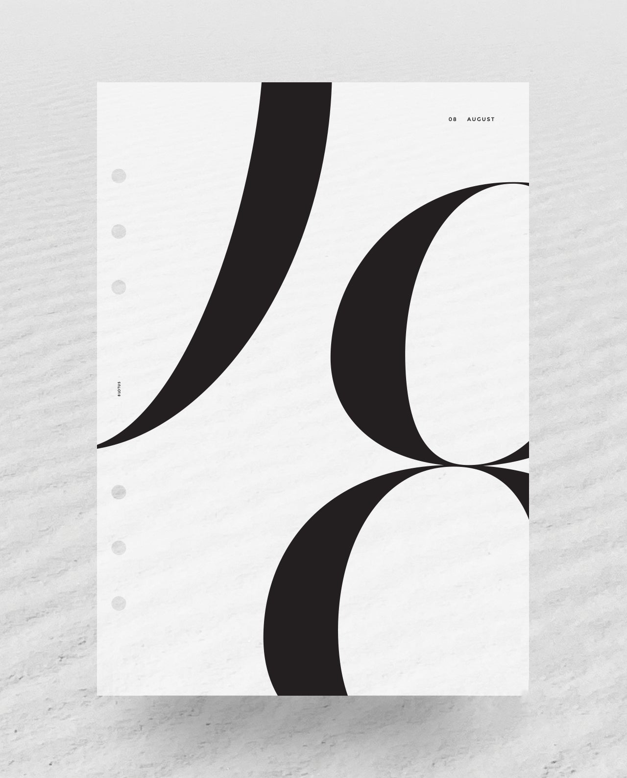 D013 - BOLD SERIF Numerals - Monthly Covers - Special Order