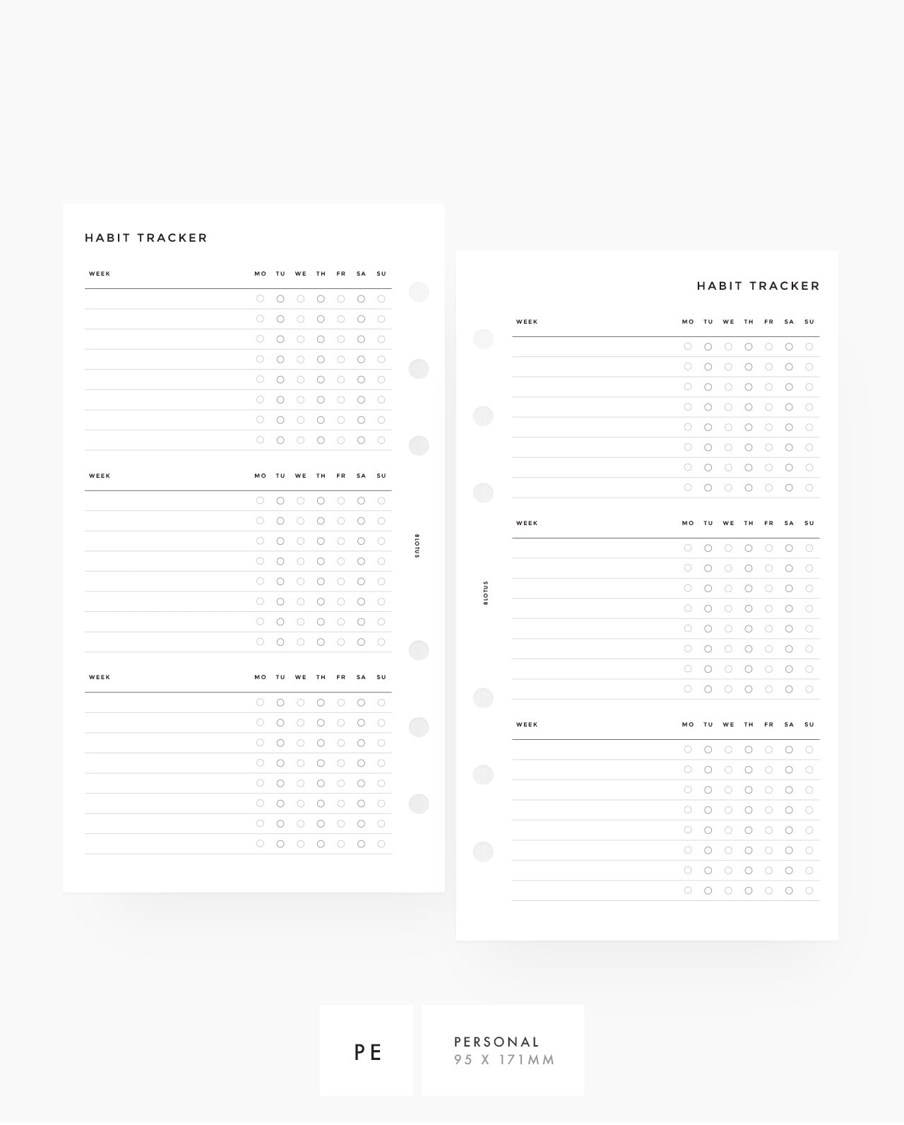 MN001 - Weekly Habit Tracker - PDF