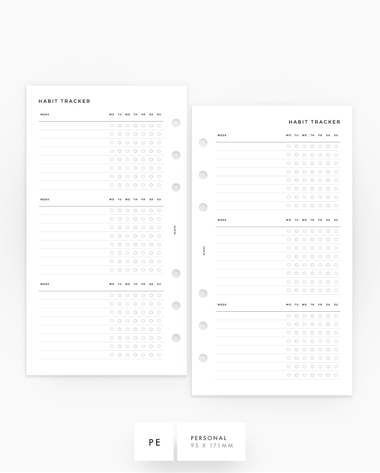 MN001 - Weekly Habit Tracker - PDF