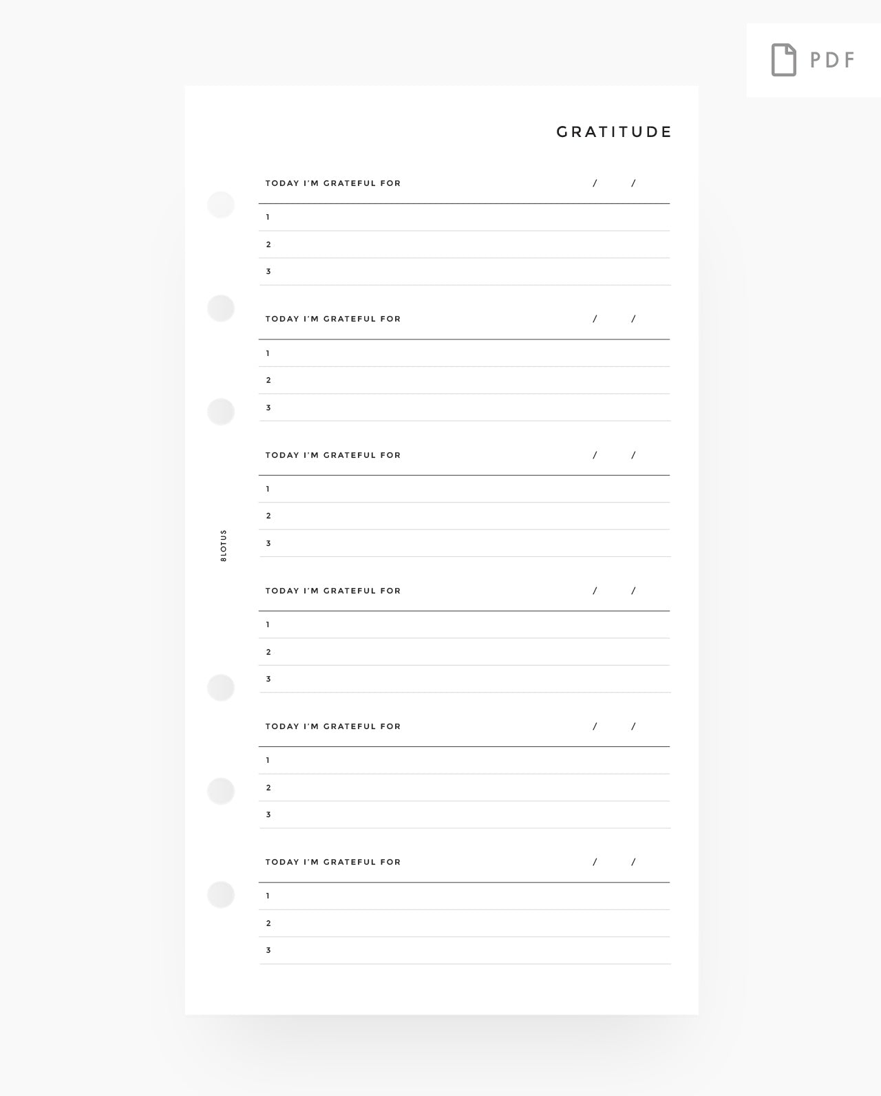 MN006 - Gratitude Journal  - PDF
