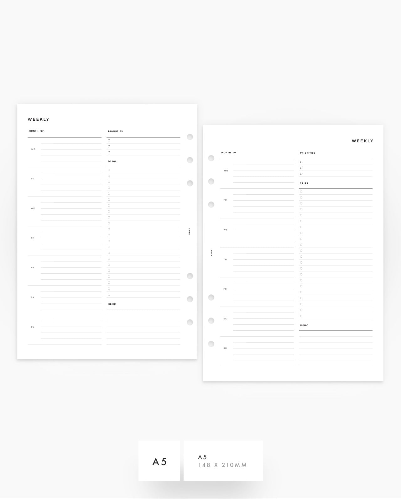 MN085 - Weekly Overview - Lined - PDF