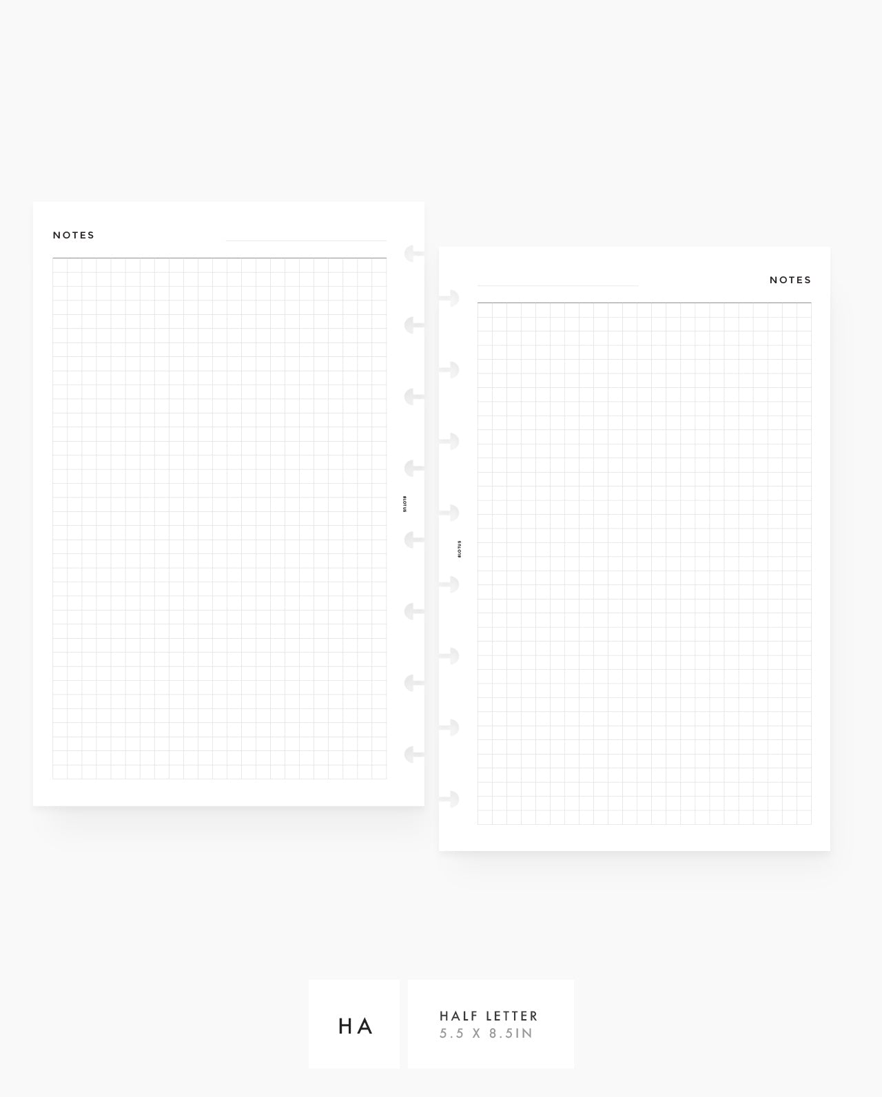 MN014 - Grid Notes Planner Inserts (Special Order)