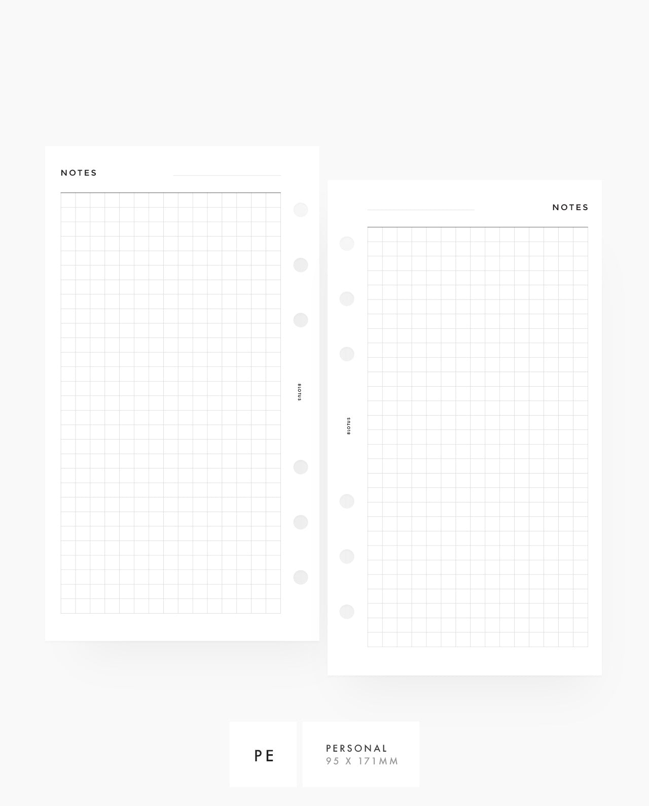 MN014 - Grid Notes Planner Inserts (Special Order)