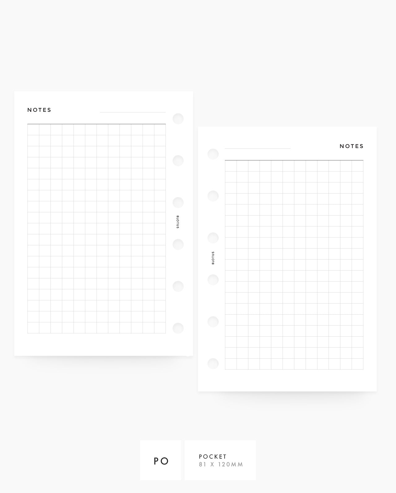 MN014 - Grid Notes Planner Inserts (Special Order)