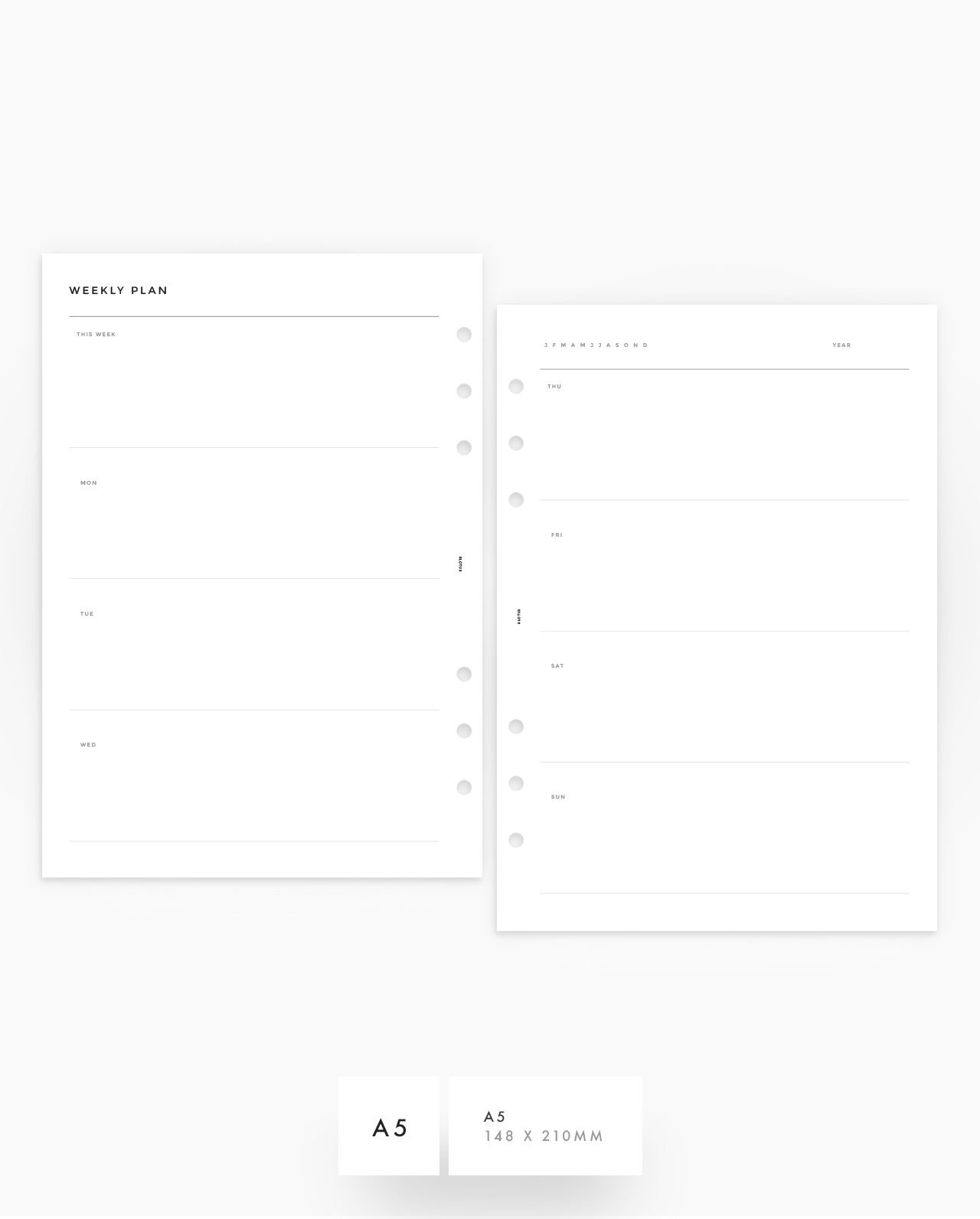 MN019 - WEEKLY HORIZONTAL PLANNER