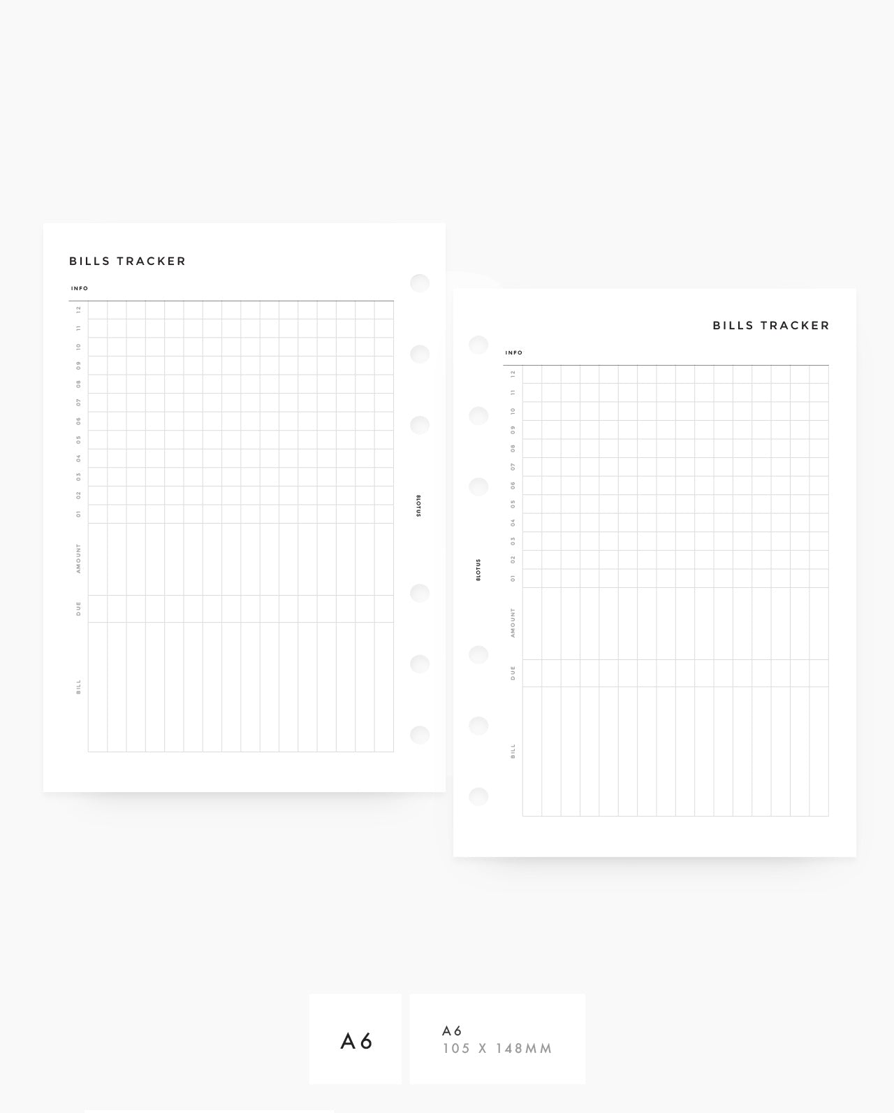 MN027 - Yearly Bills Tracker - PDF