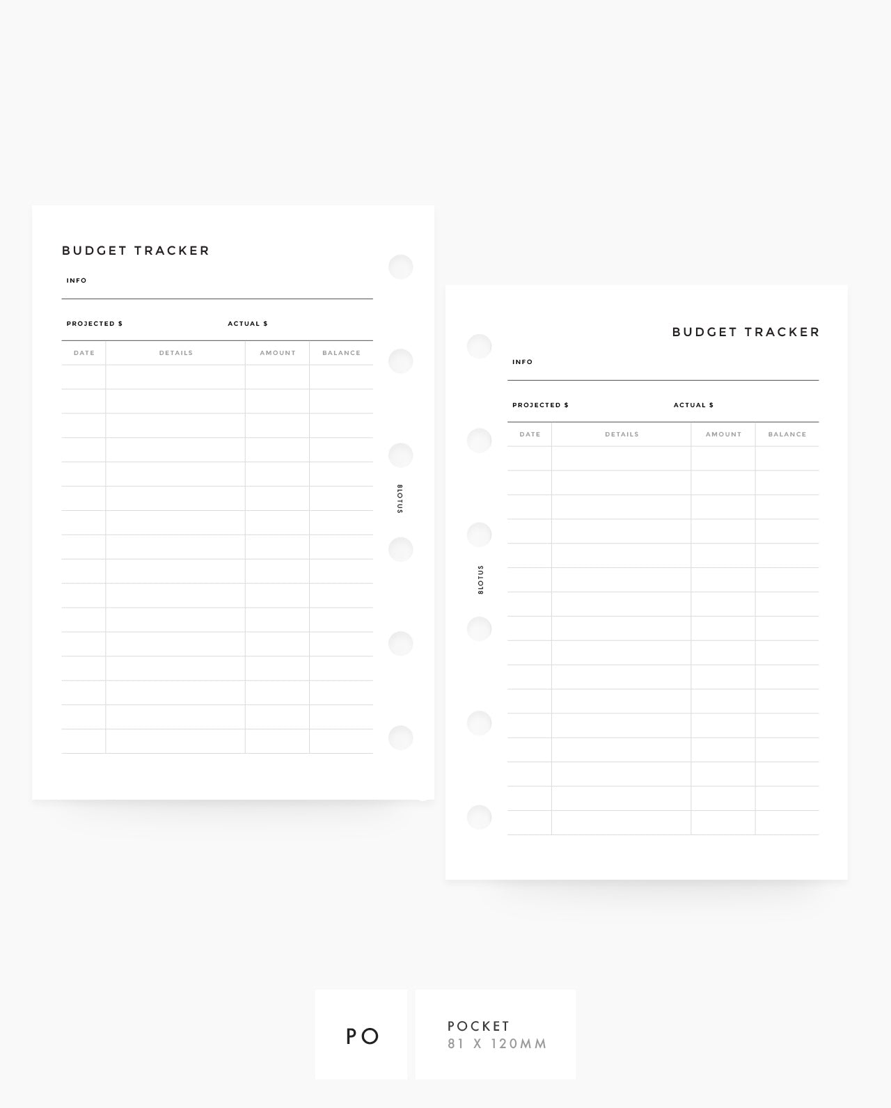 MN036 - Budget Tracker (Special Order)