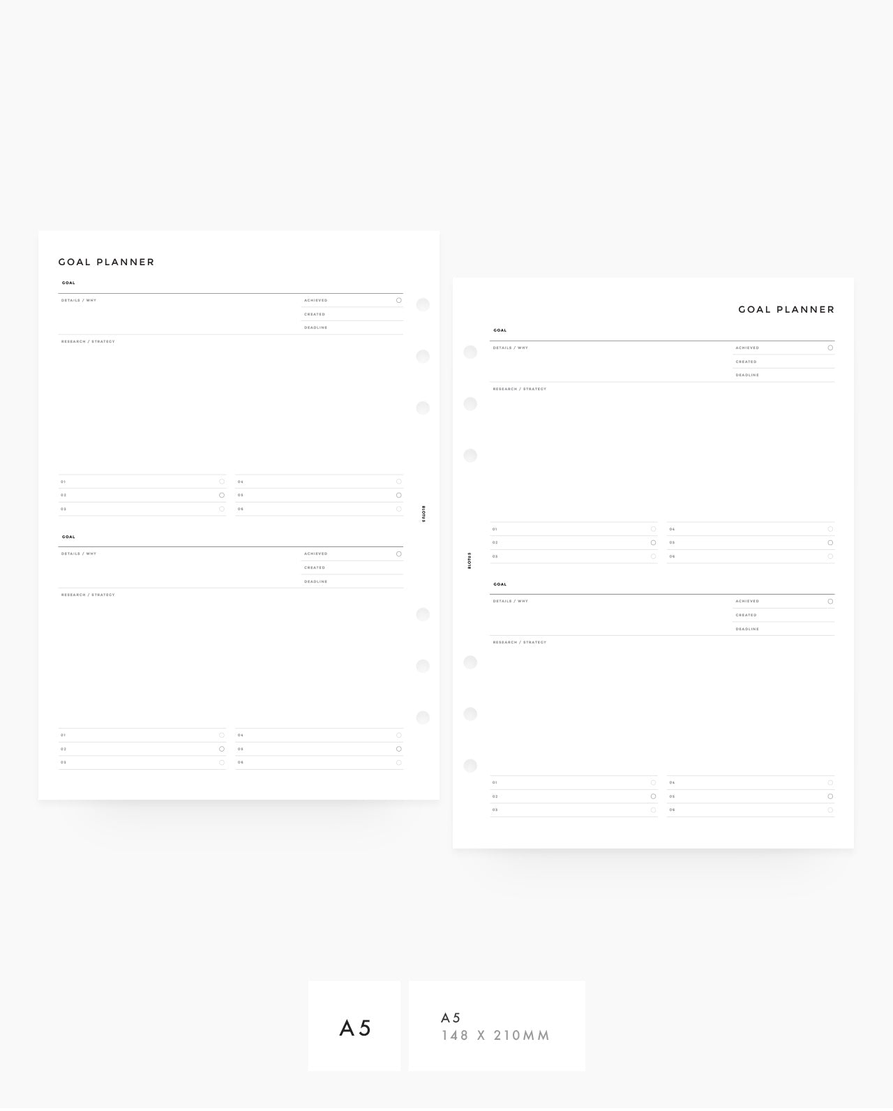 MN039 - Goal Planner Planner Inserts (Special Order)