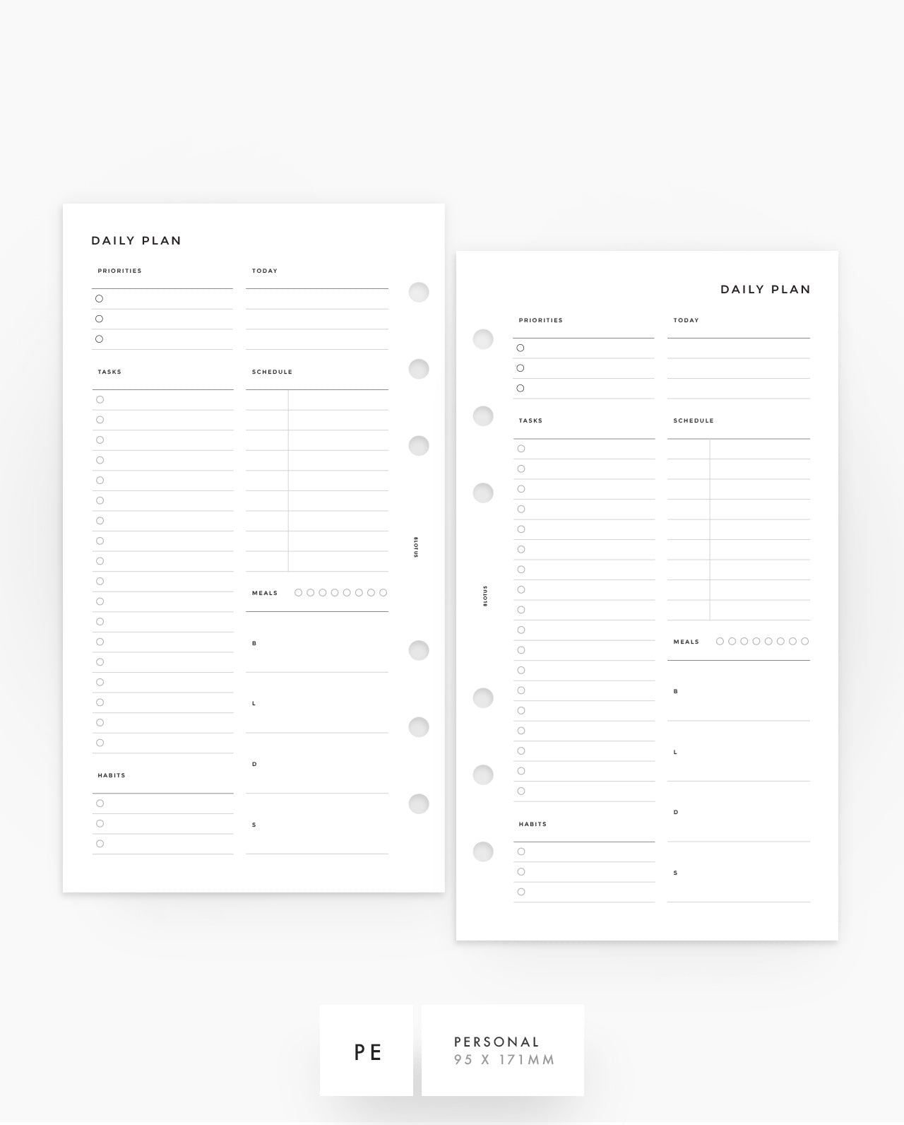 MN040 - Daily Planner Inserts