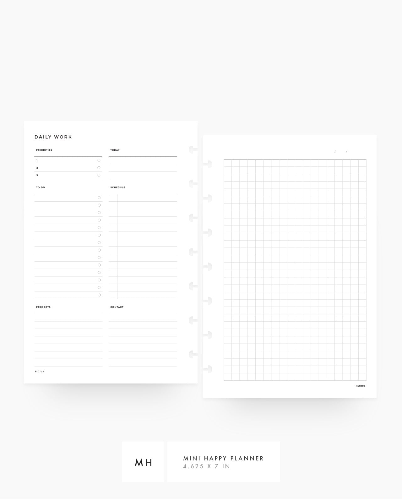 MN043 - Daily Work Planner - PDF