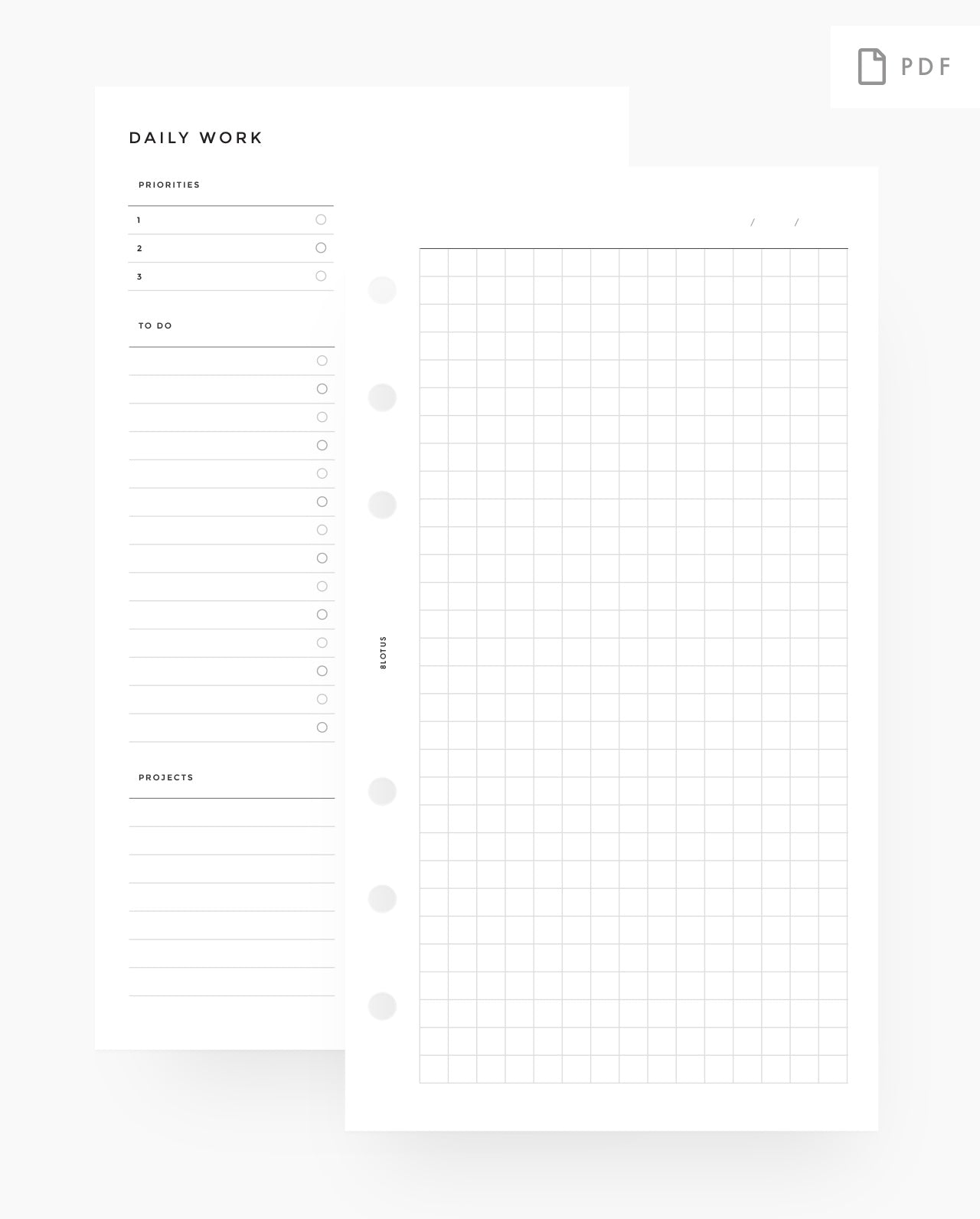 MN043 - Daily Work Planner - PDF