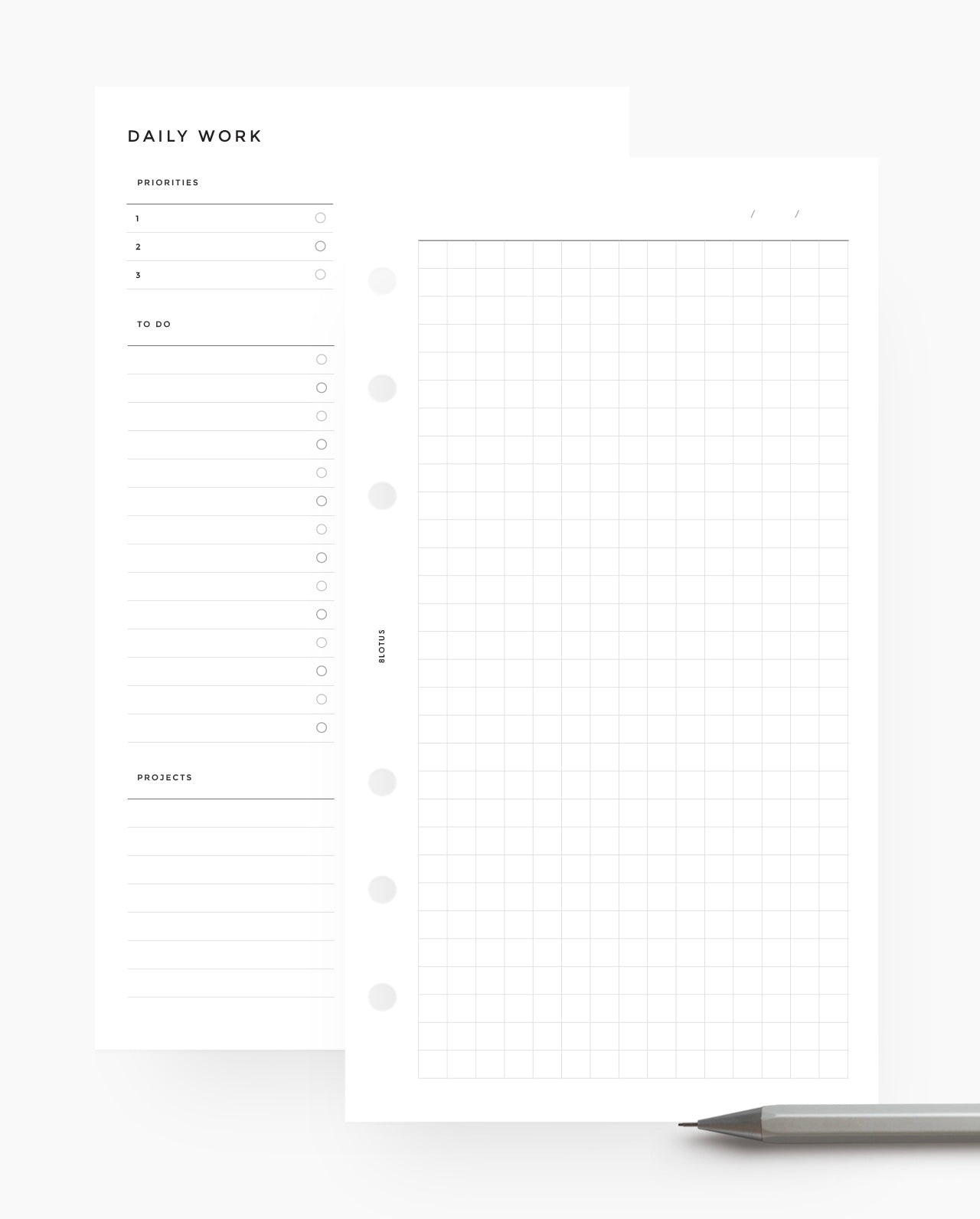 MN043 - Daily Work Planner