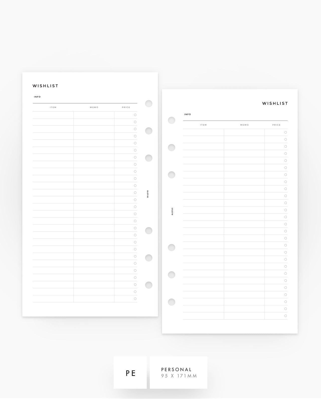 MN051 - Wishlist Tracker - PDF