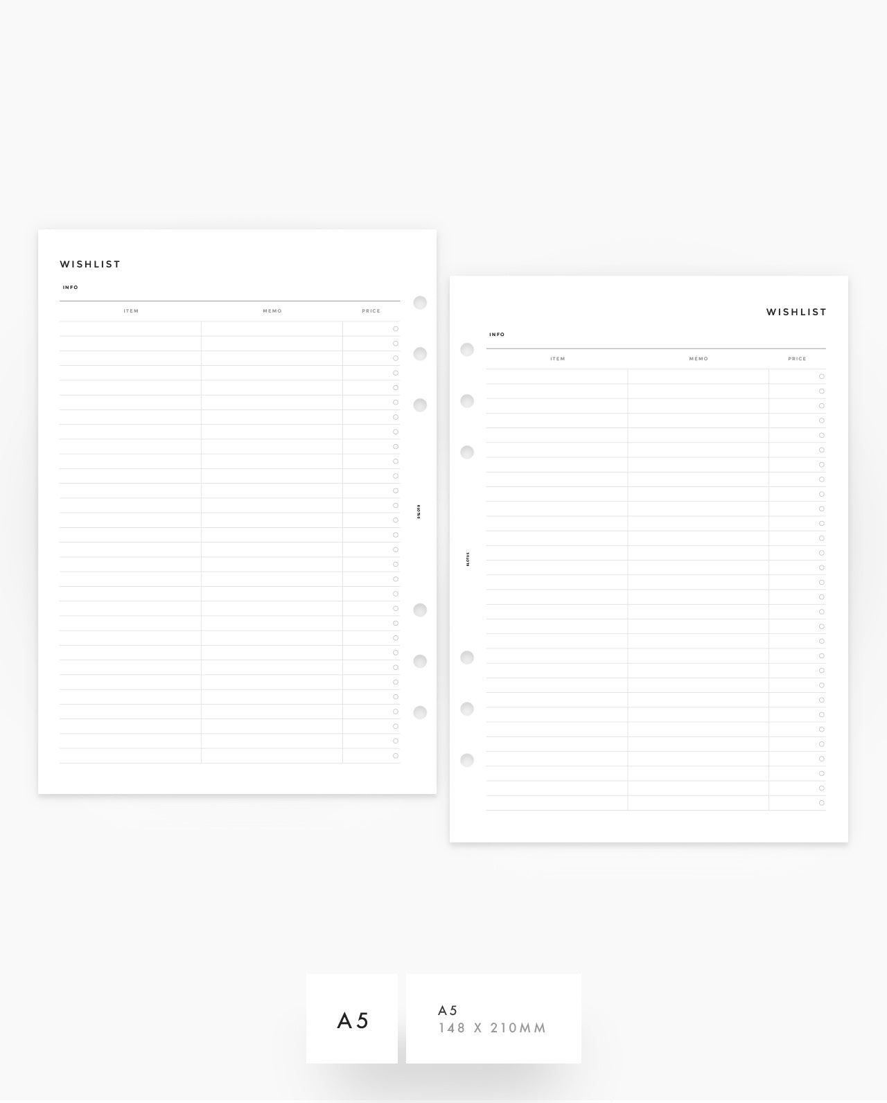 MN051 - Wishlist Tracker - PDF