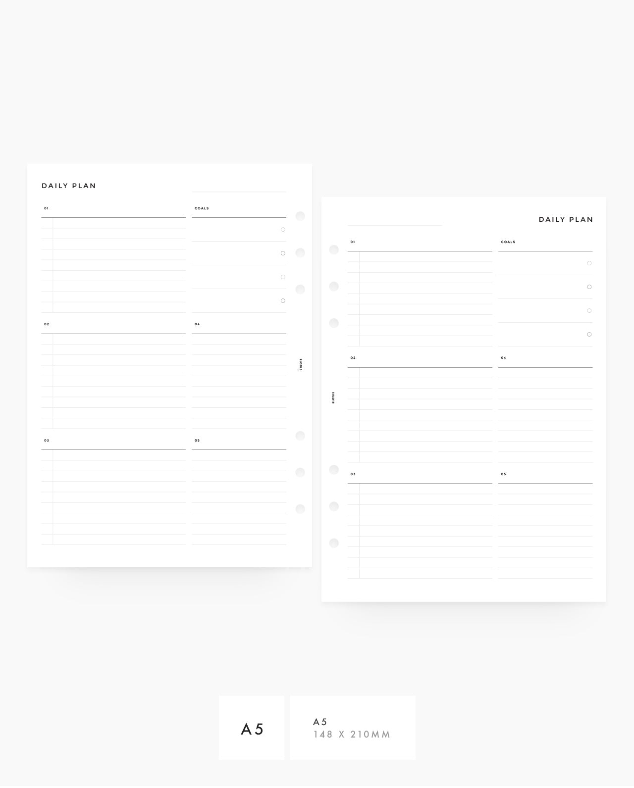MN053 - Daily Custom Lists & Notes PRINTABLE Inserts