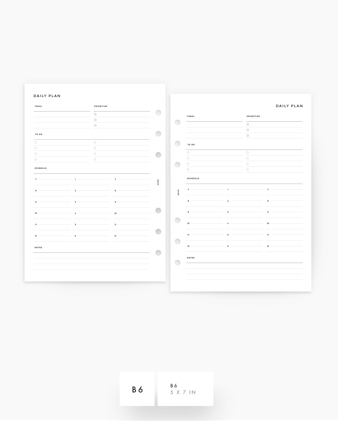 MN056 - DAILY HALF HOUR PLANNER - 18 Hours  - PDF