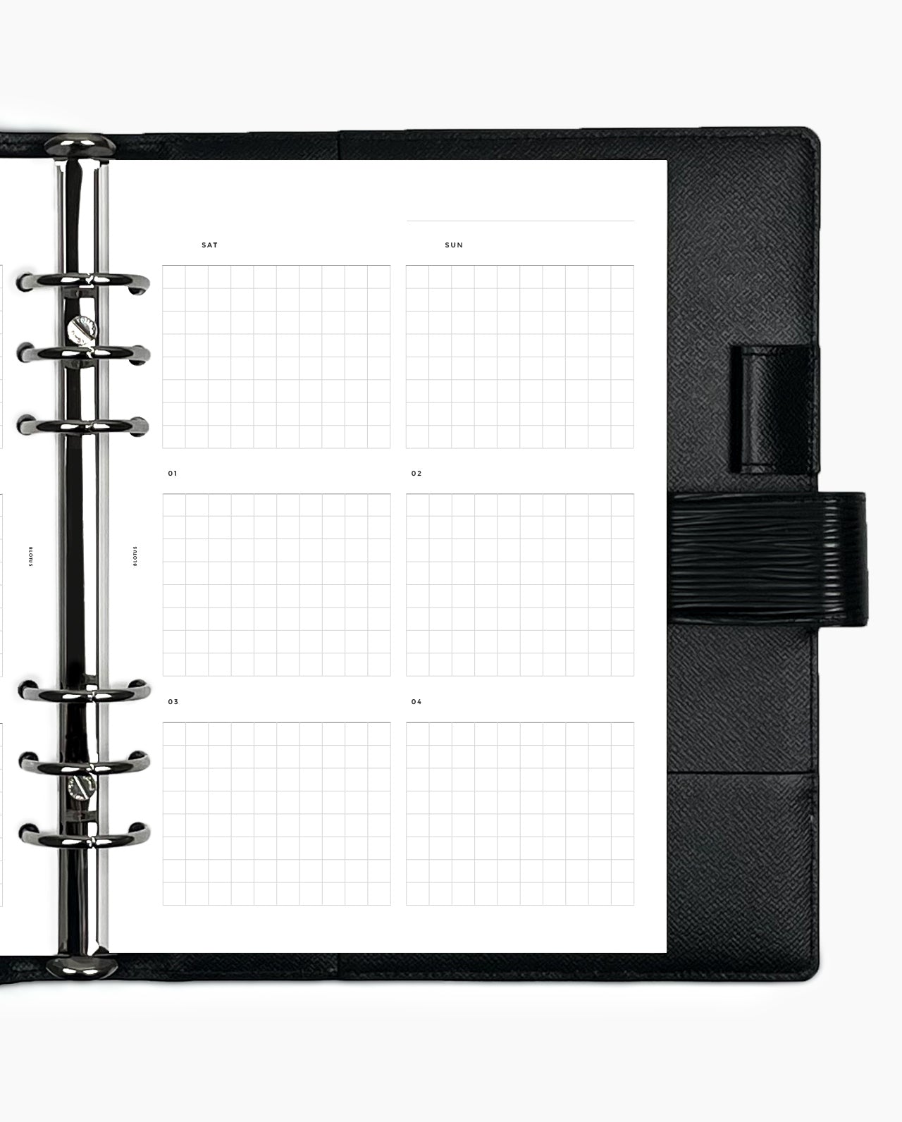 MN116 - Weekly Custom Grid Planner Inserts (Special Order)