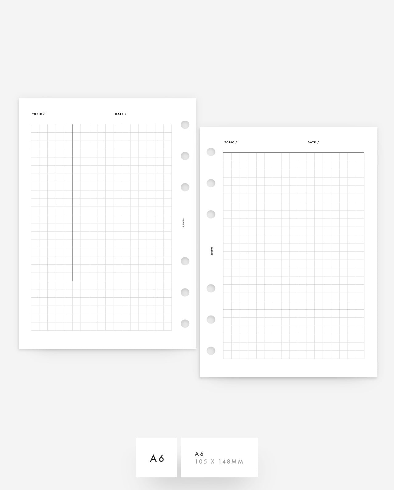 MN117 - Cornell Notes Planner Inserts (Special Order)