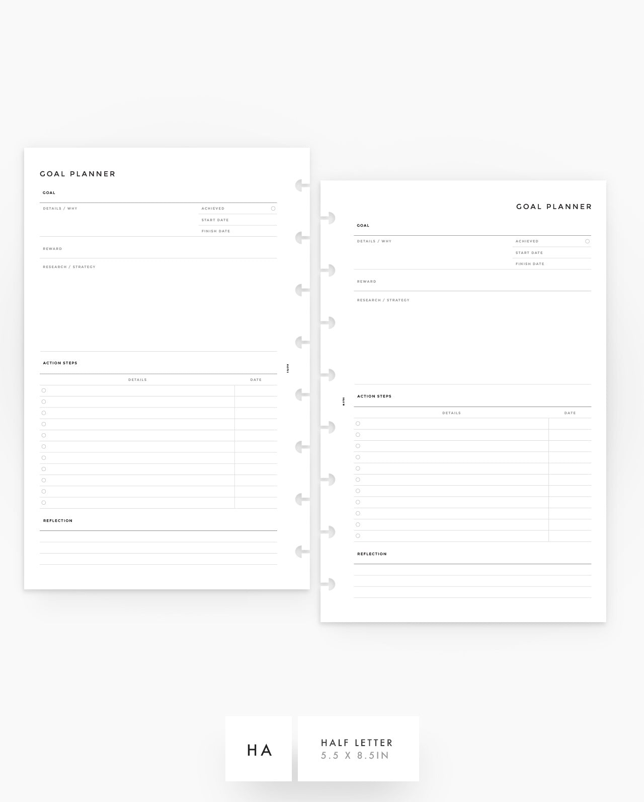MN125 - Goal Planner Inserts