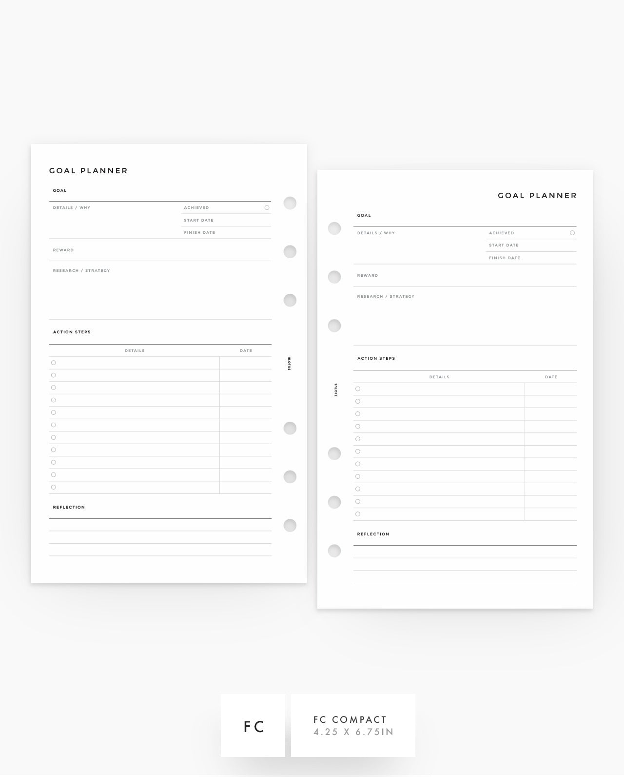 MN125 - Goal Planner Inserts