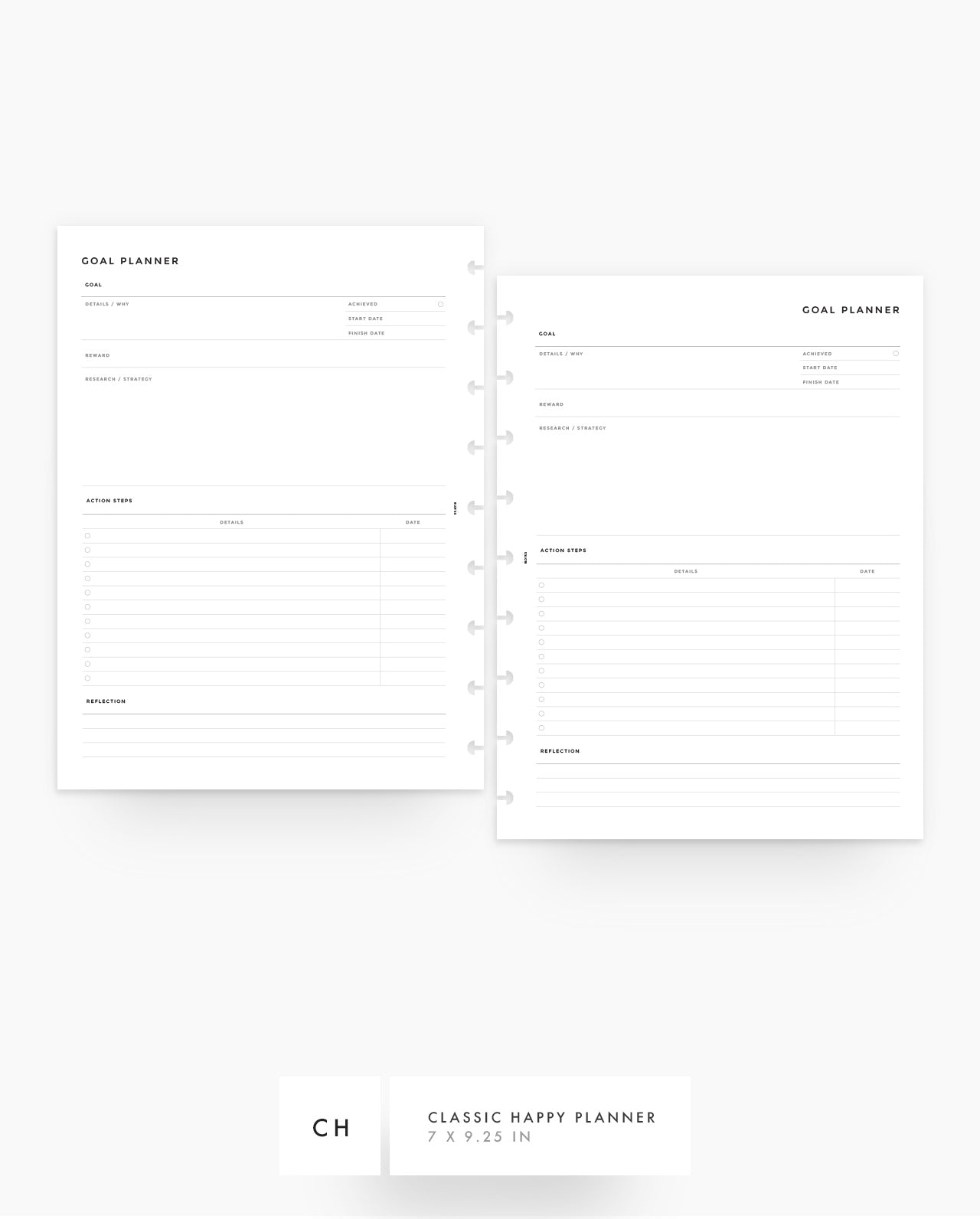 MN125 - Goal Planner Inserts
