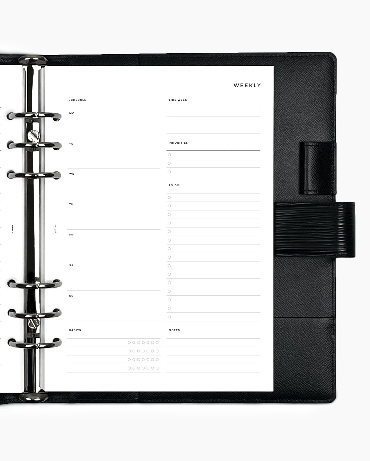 MN142 - Weekly Overview w/ Habits Planner Inserts (SPECIAL ORDER)