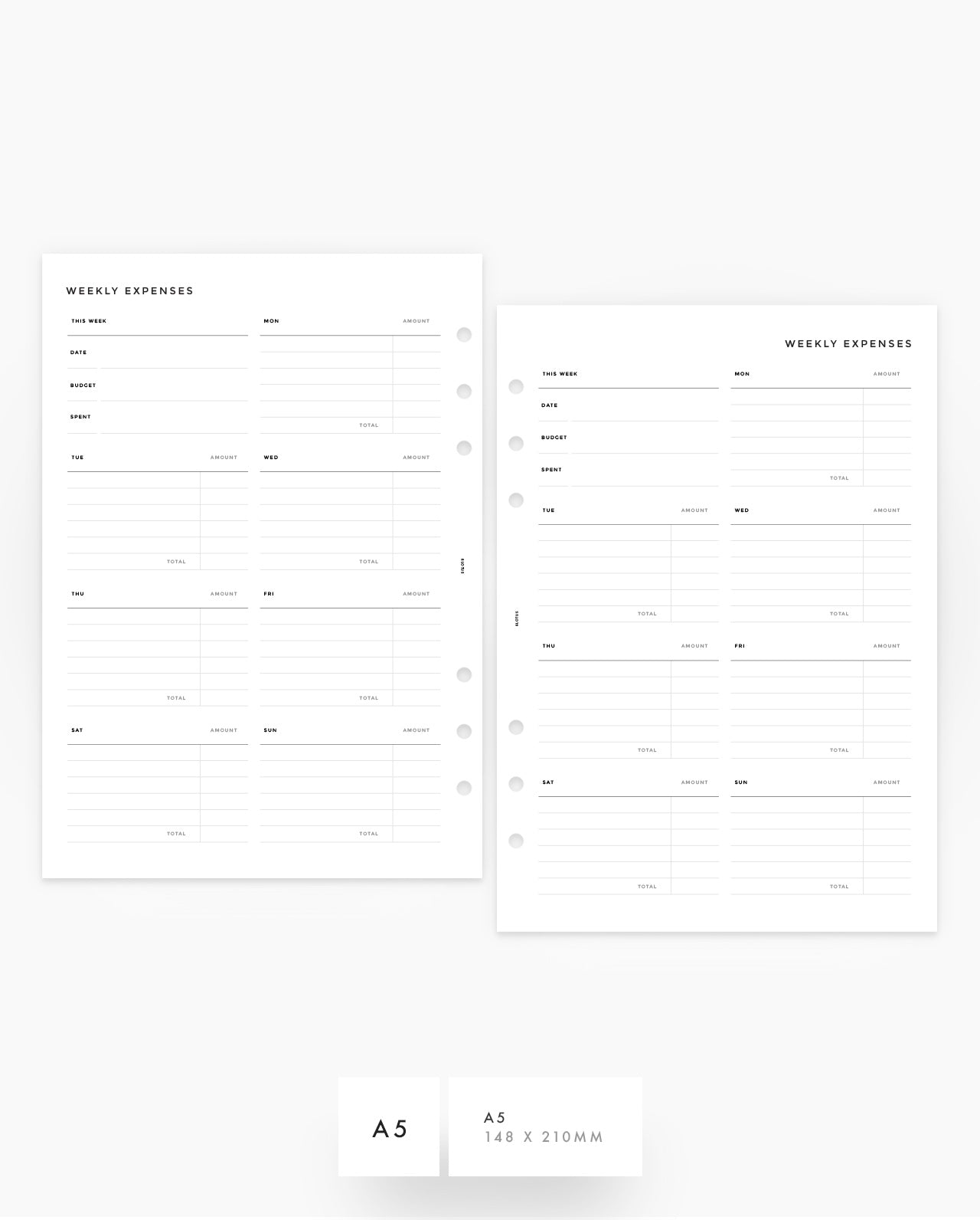 MN143 - Weekly Expenses - PDF