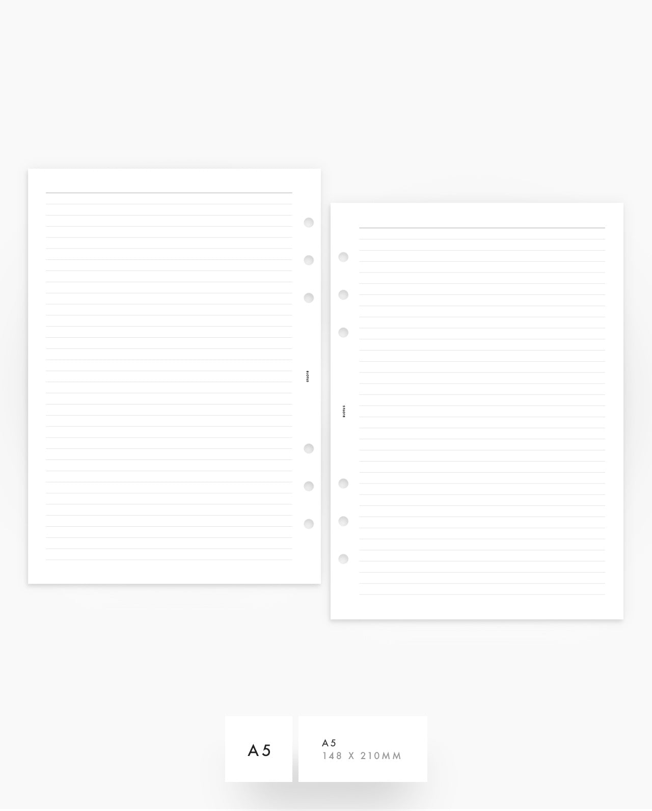 MN200 - Lined Notes Refill Planner Inserts