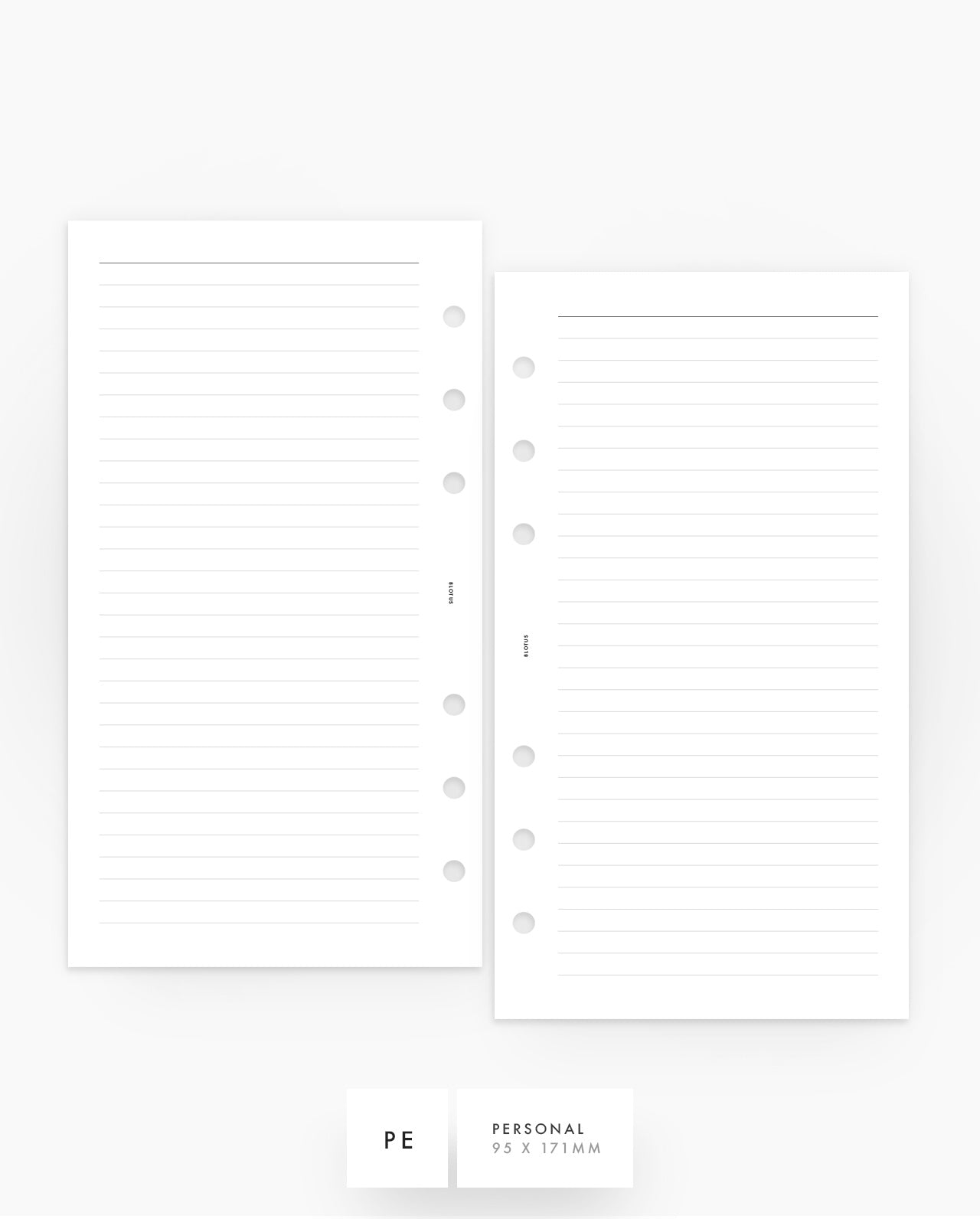 MN200 - Lined Notes Refill Planner Inserts