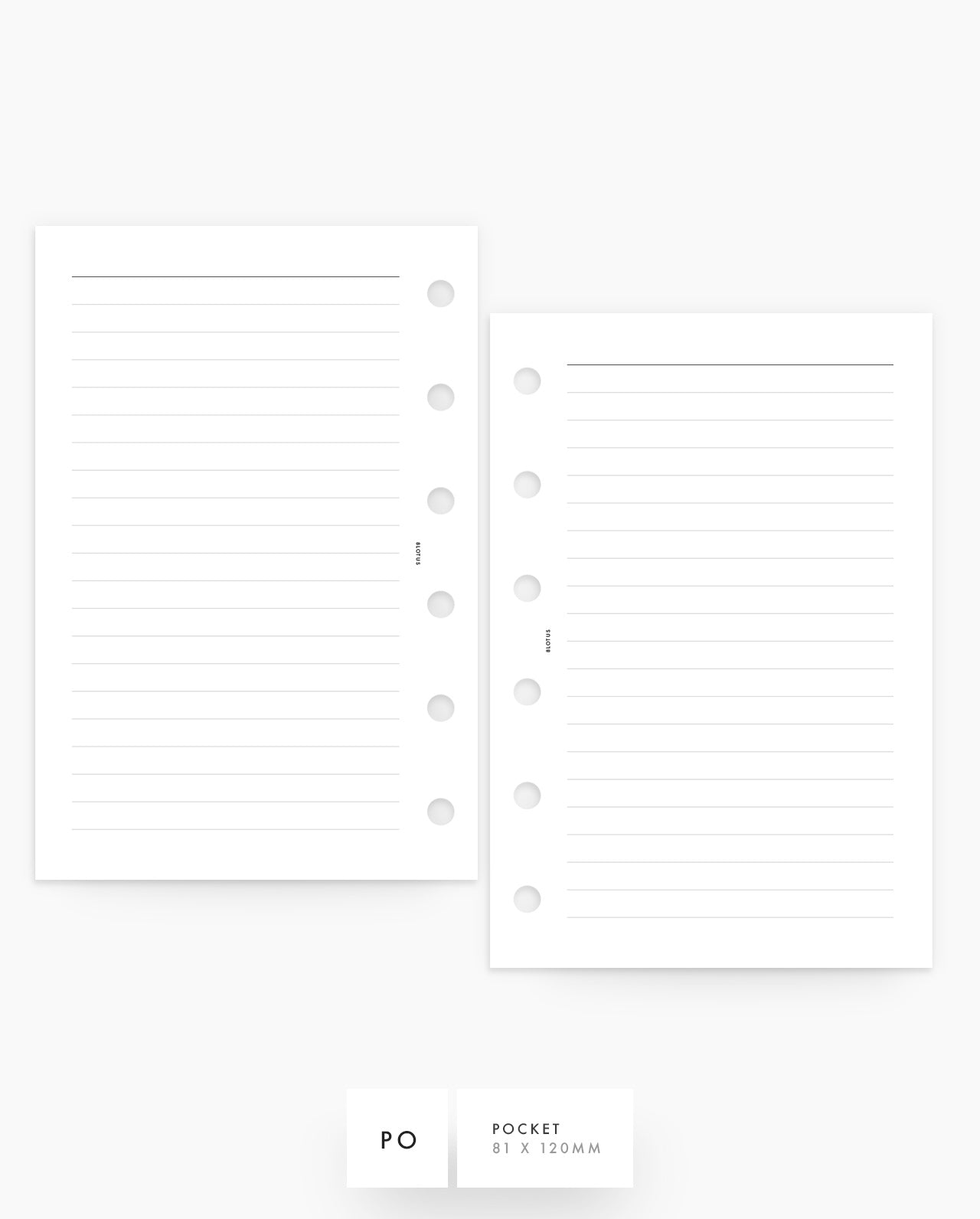 MN200 - Lined Notes Refill Planner Inserts