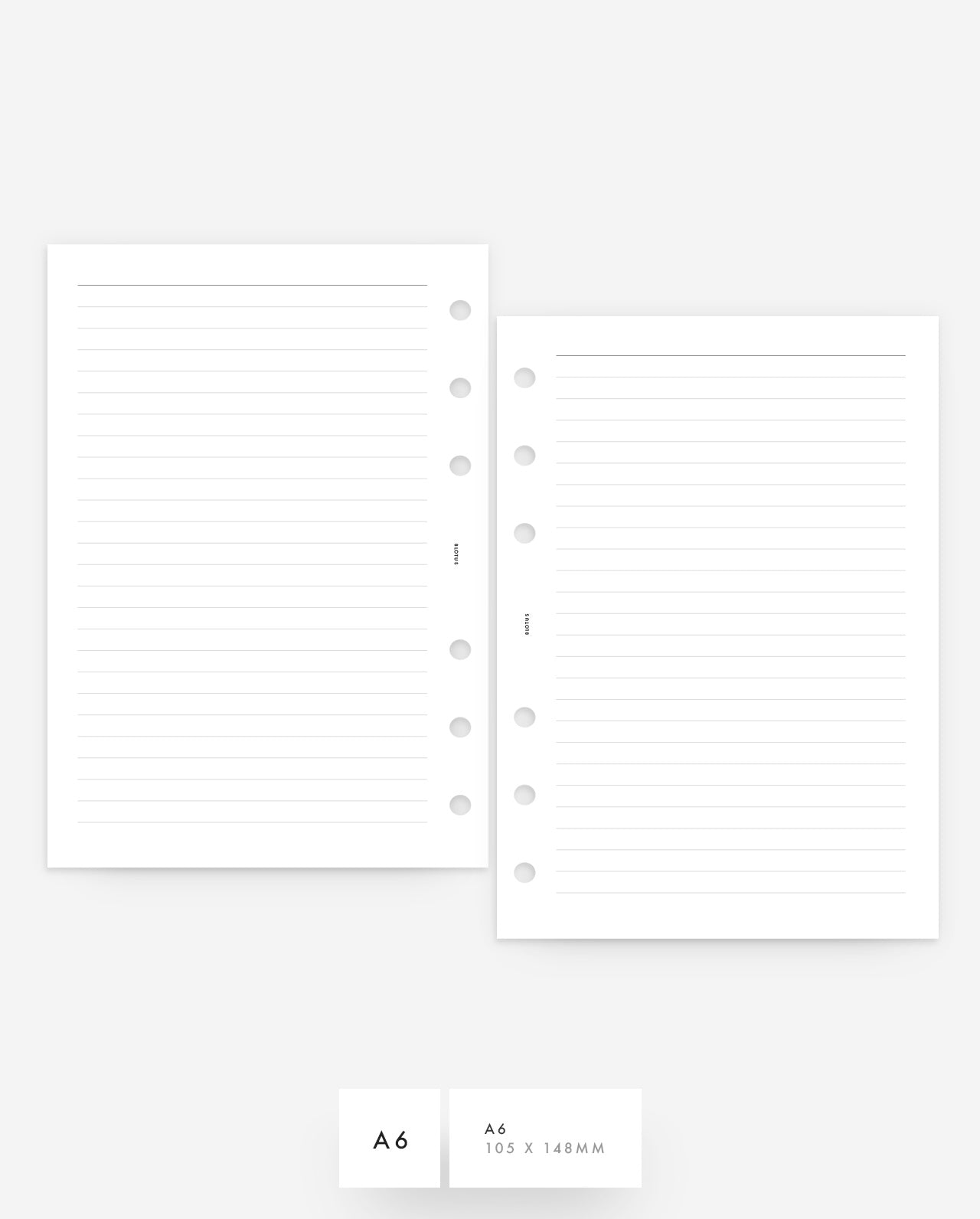 MN200 - Lined Notes Refill Planner Inserts