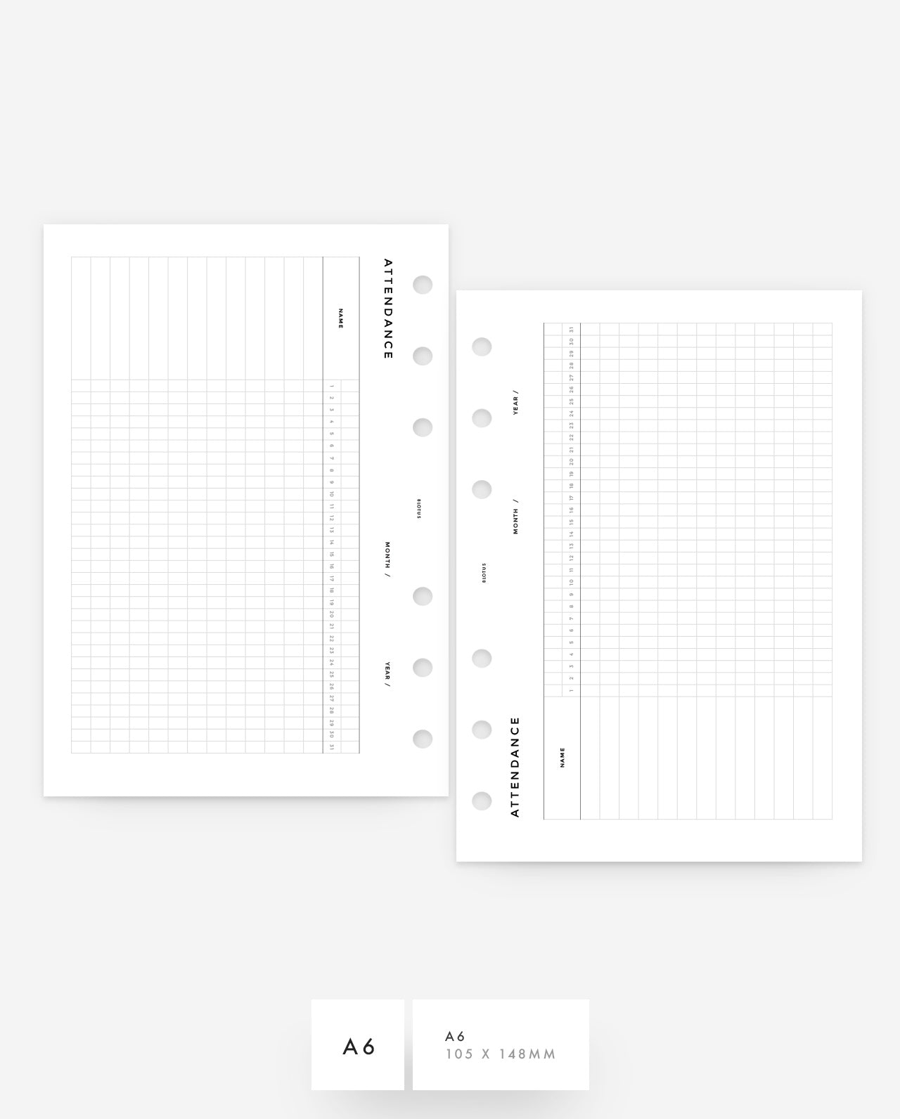 MN100 - Attendance Log - PDF