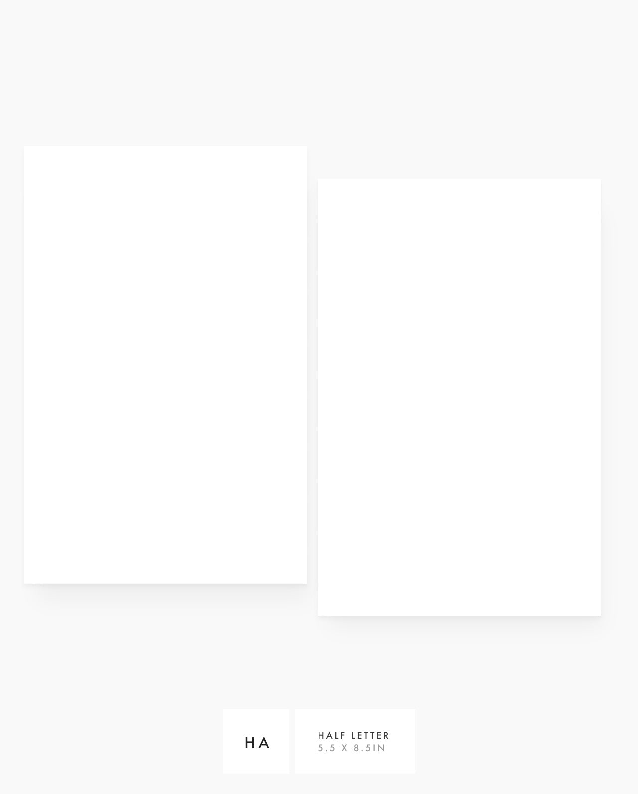 Blank Planner Refill