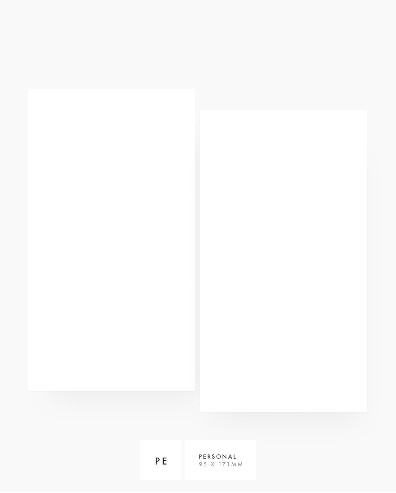Blank Planner Refill