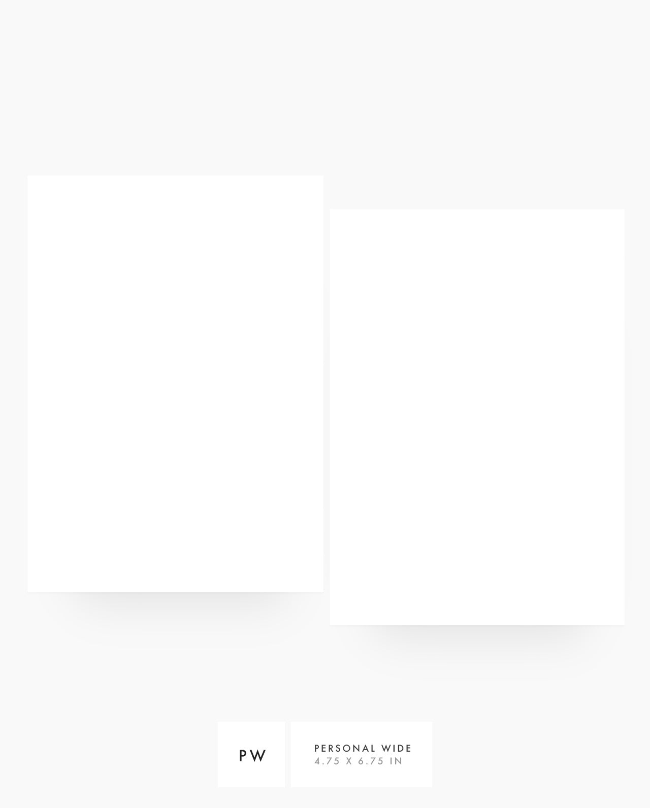 Blank Planner Refill
