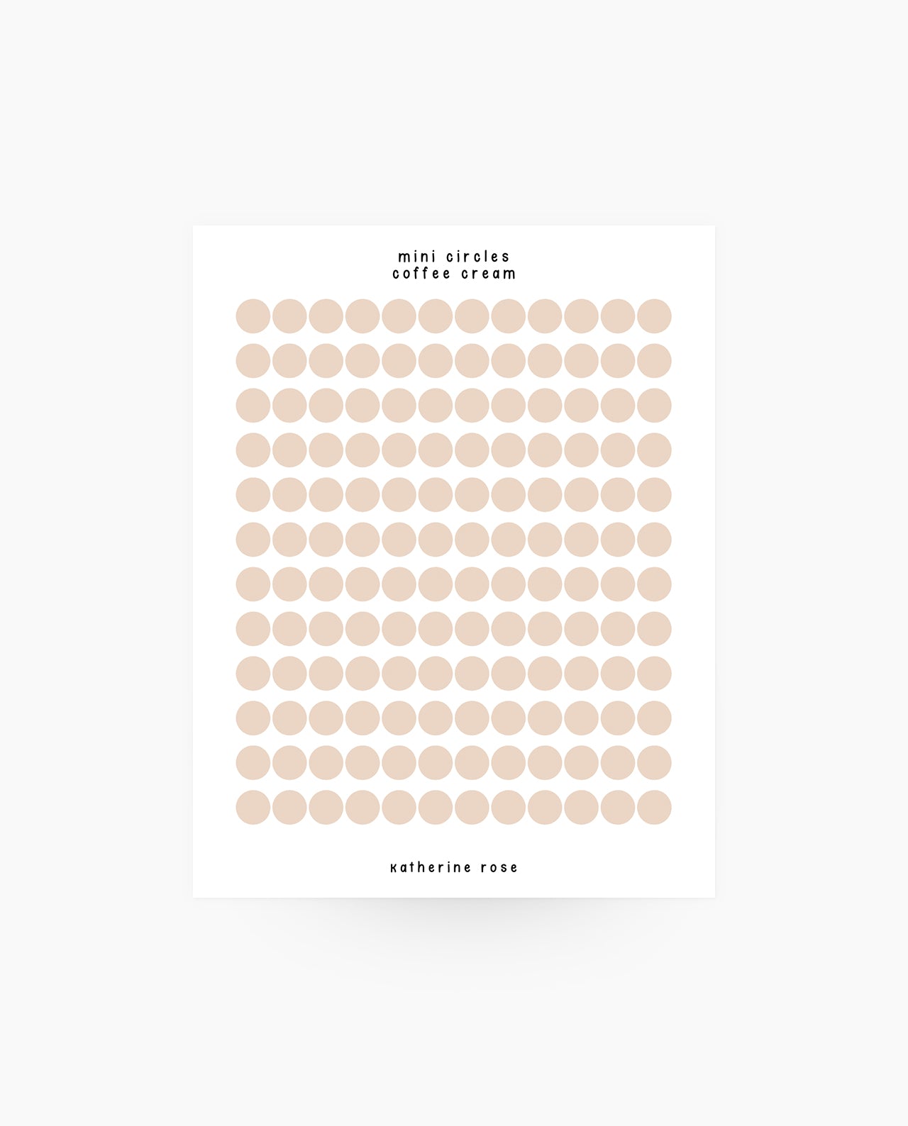 Mini Circles - Stickers by @katplans_