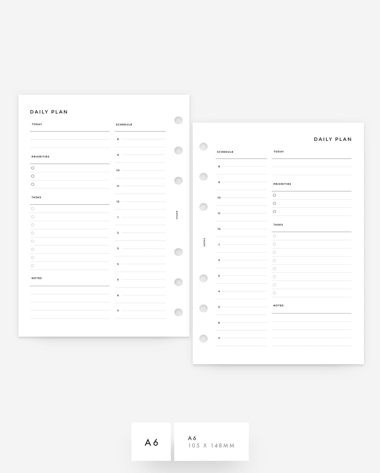 MN130 - Daily Plan - Half Hour